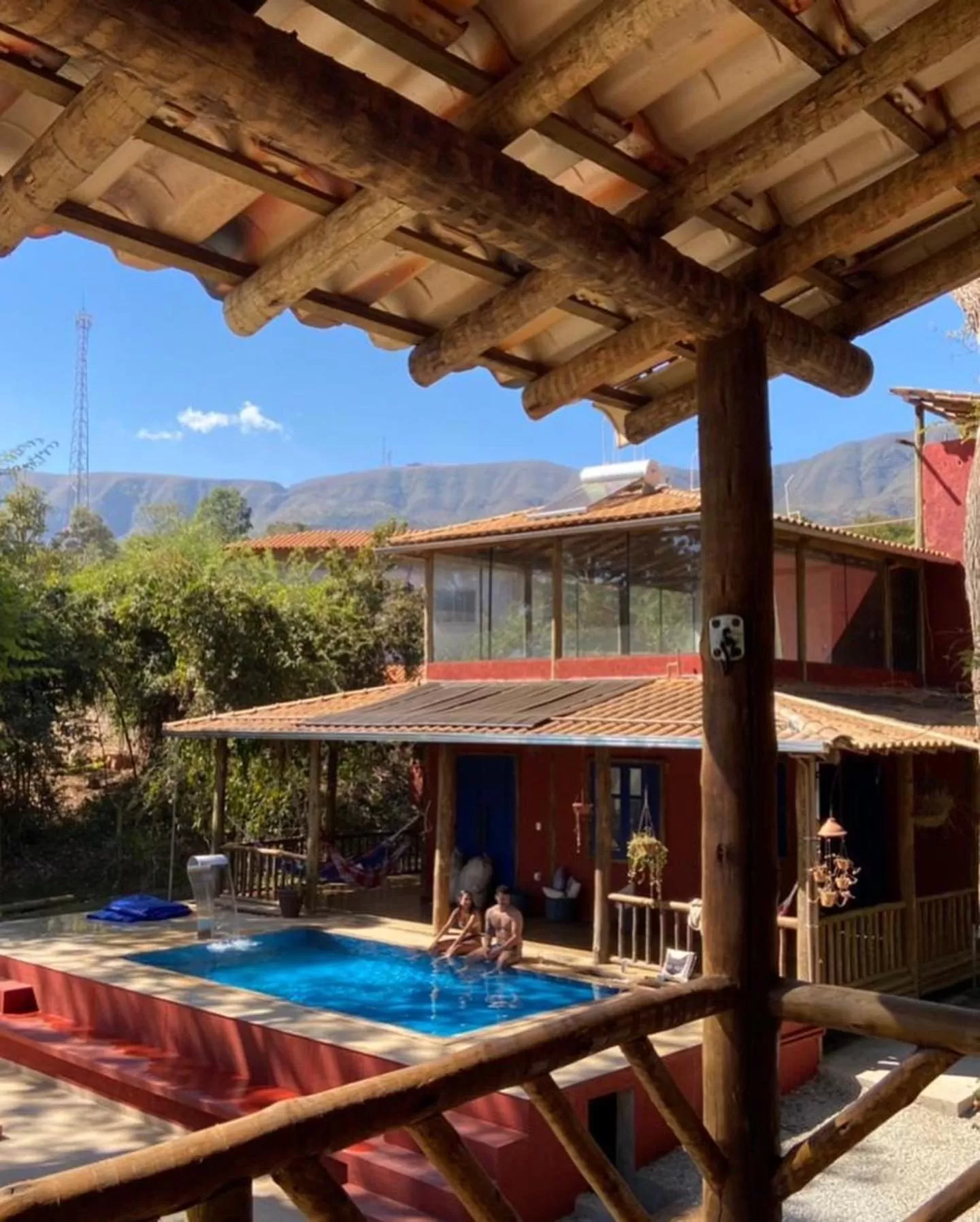 Swimming Pool in A Mi Manera Bistro, Pousada e Cervejaria Artesanal!