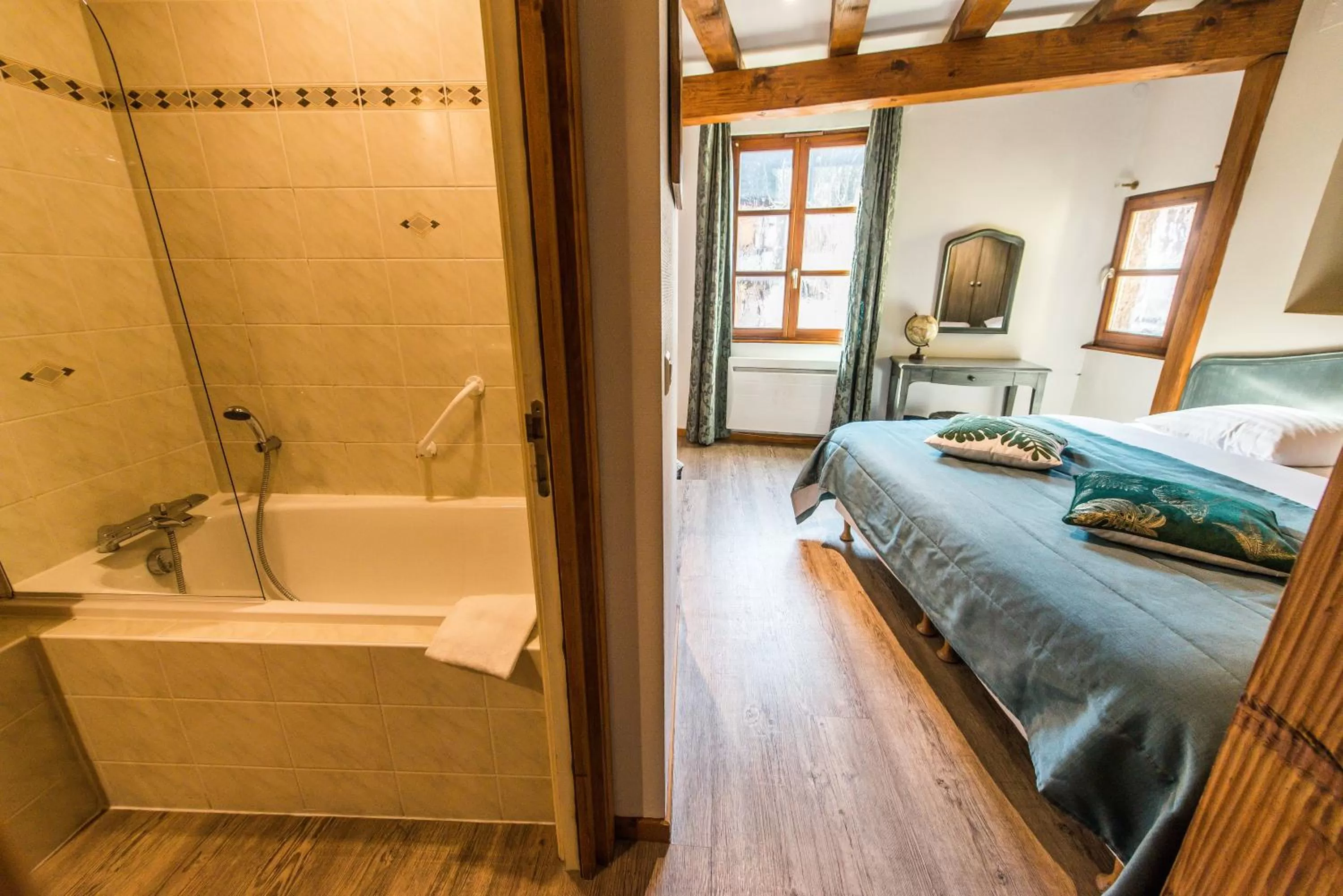 Bed in Hôtel Au Lion