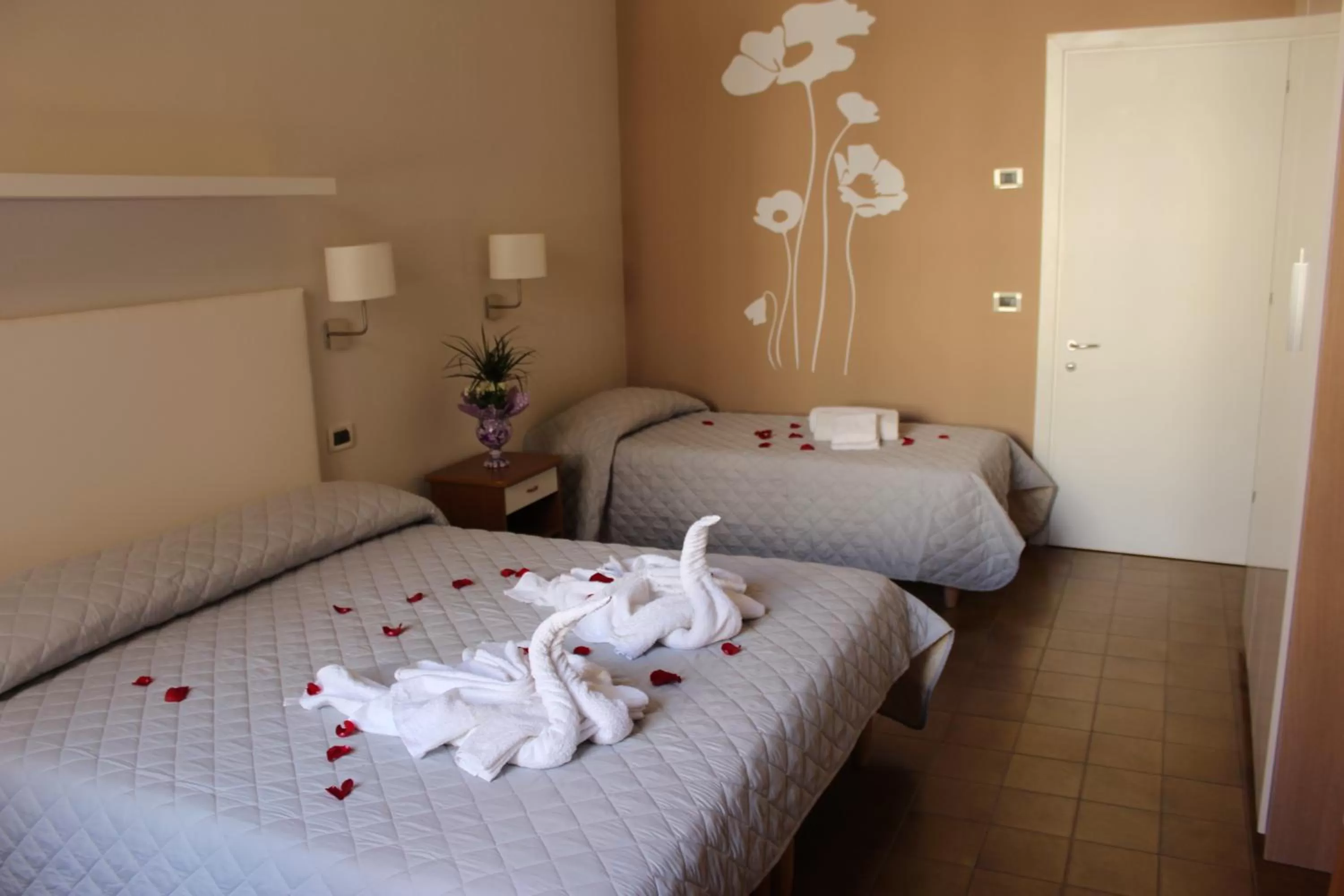 Bed in Hotel Losanna