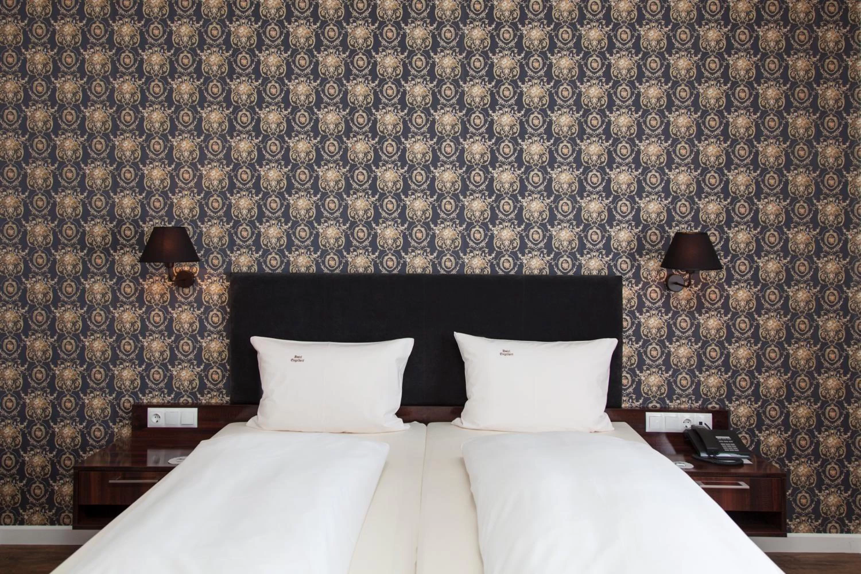 Bed in Hotel Engelbert