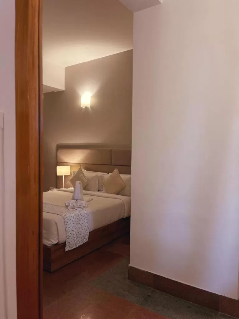 Bed in Hotel Tragopan