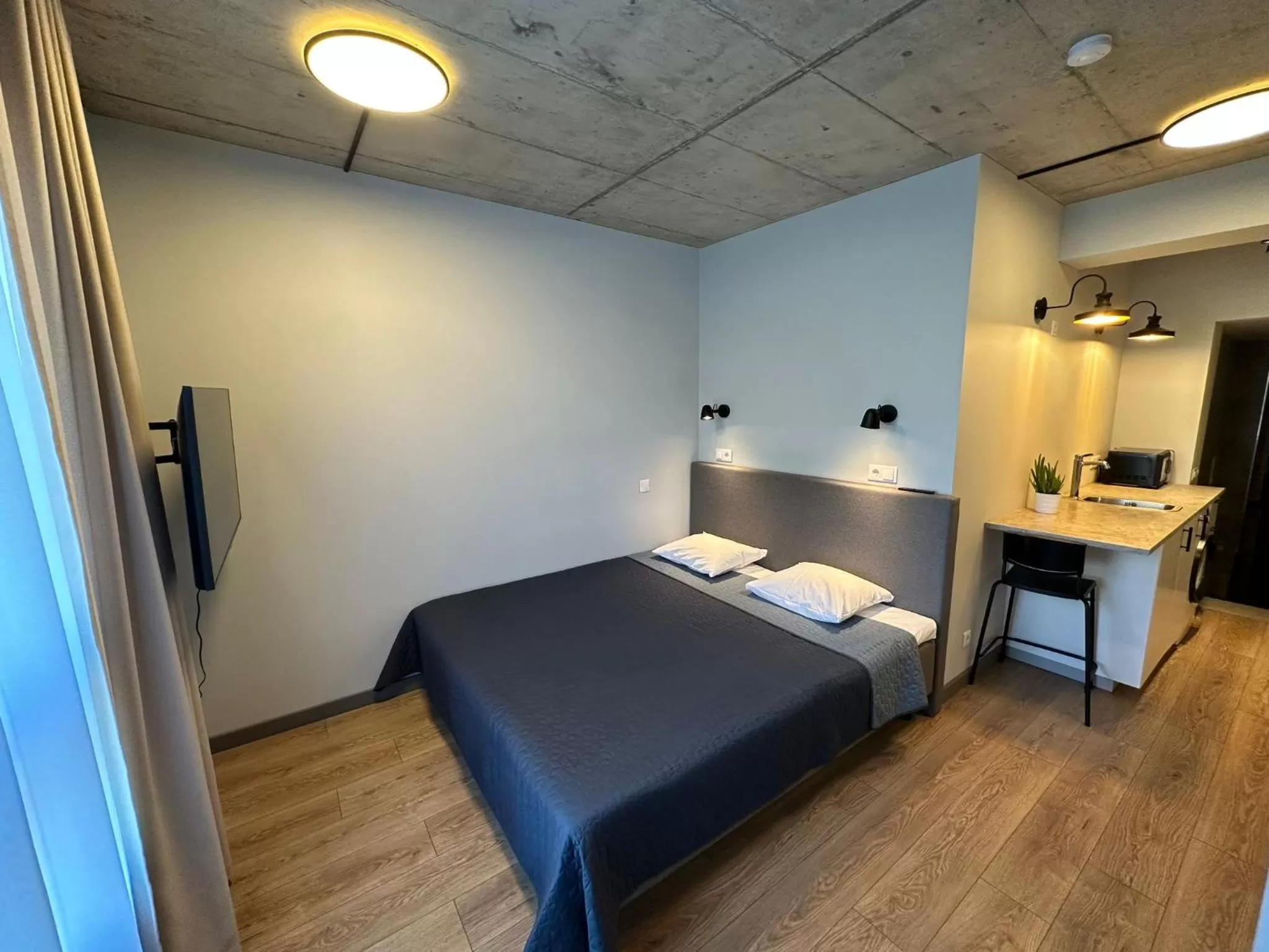 Bed in Tilzes Studio apartaments, Self check-in, Free parking, Comfort