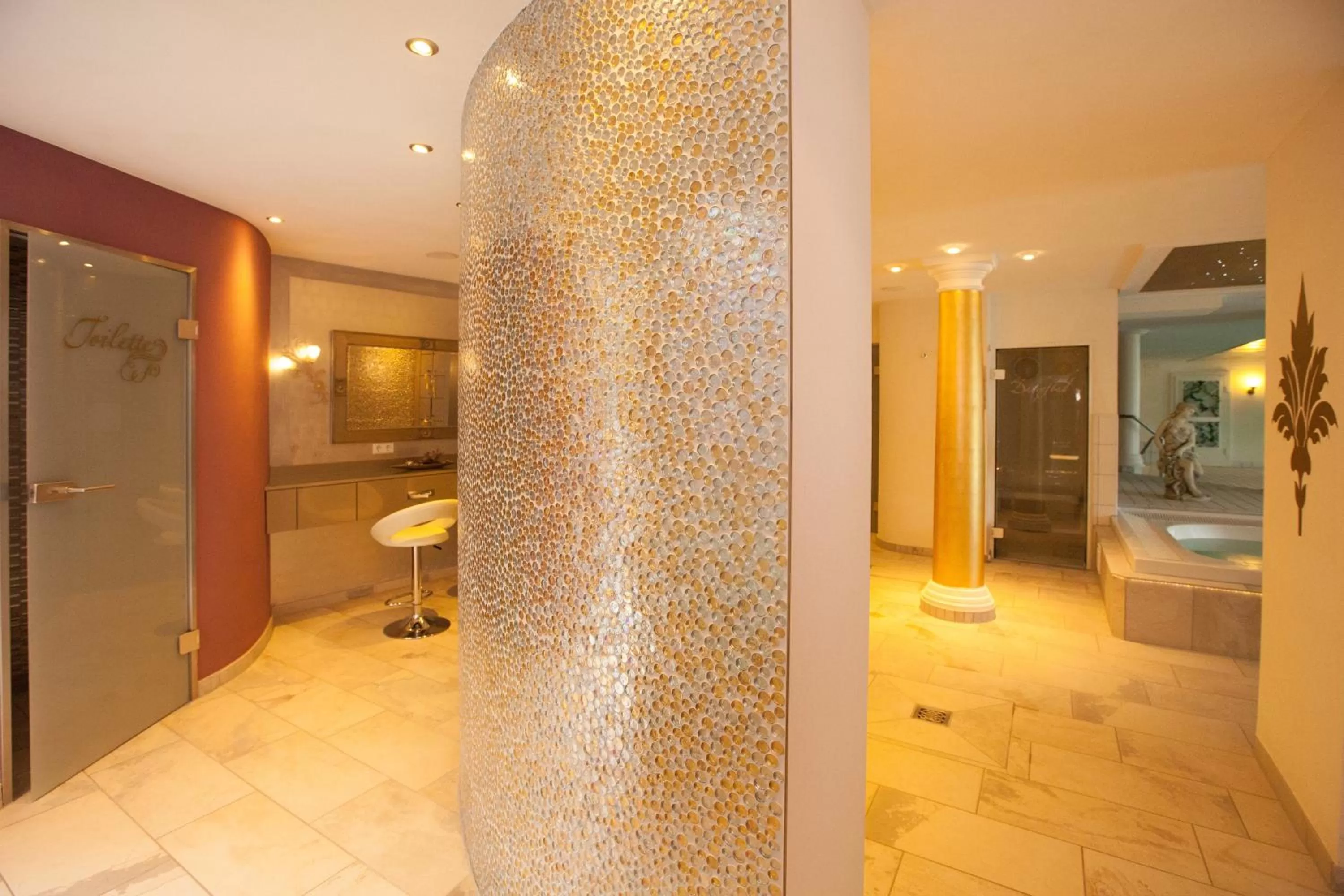 Sauna, Bathroom in Ferienhotel Haus Becker