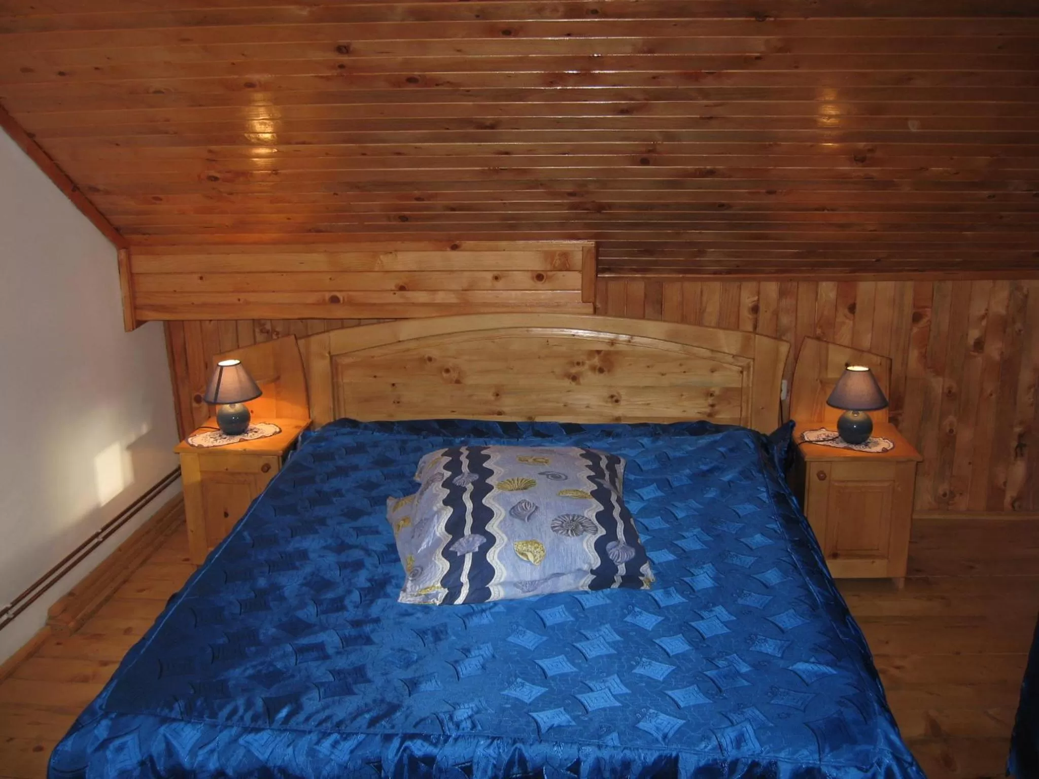 Bed in Pensiunea Luminita