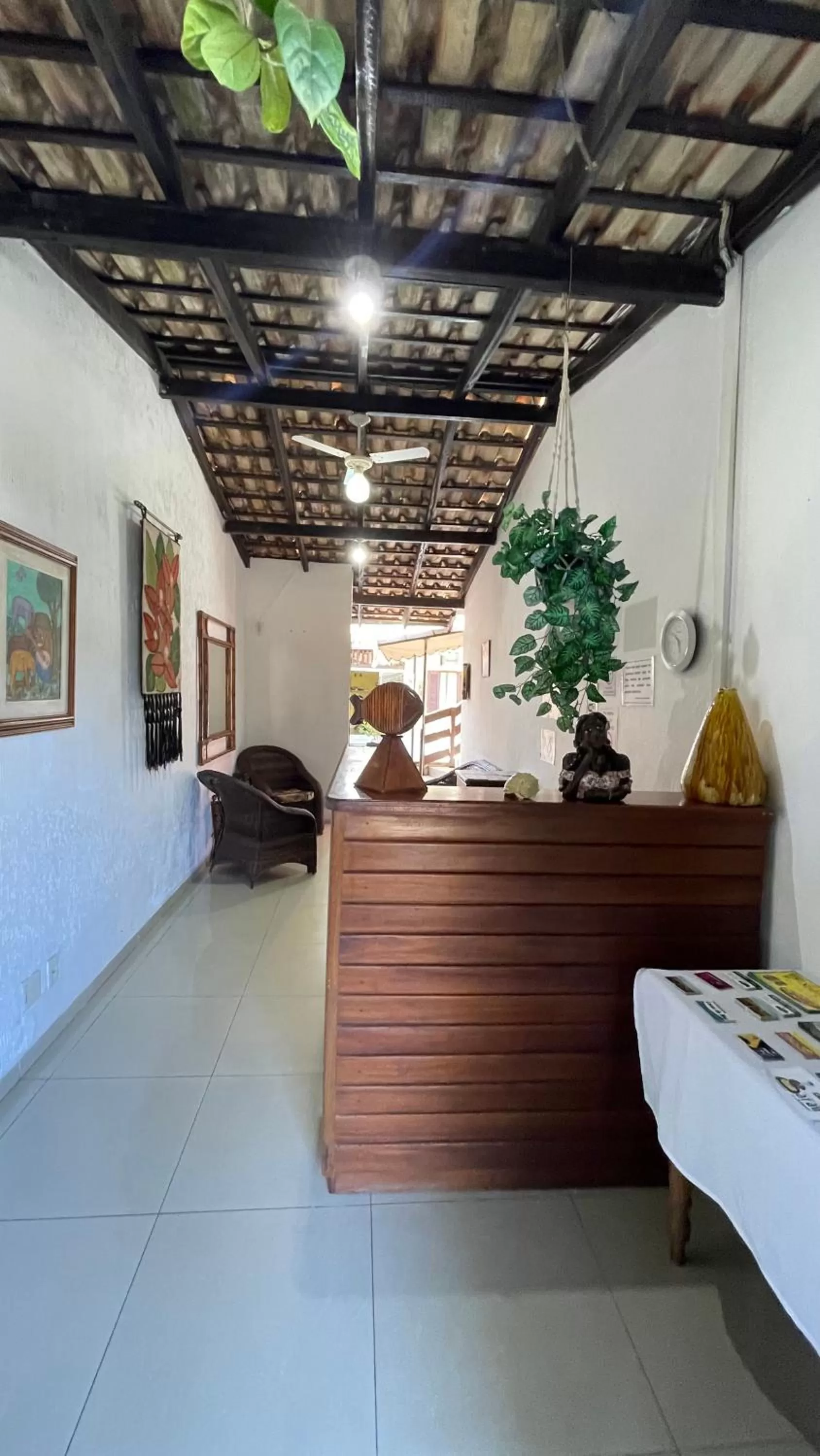 Lobby or reception in Pousada Cores Do Mar