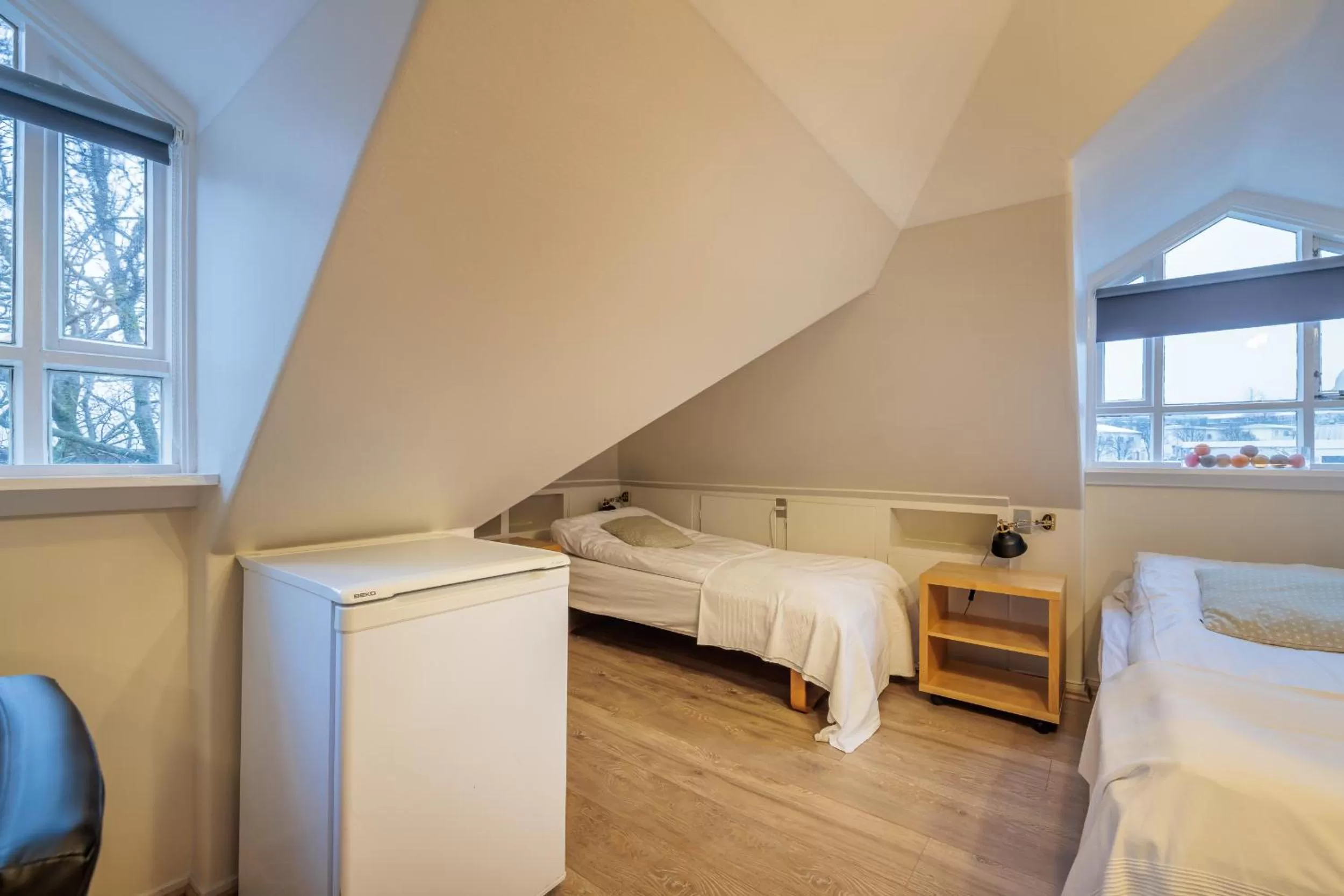 Bed in Snorri's Guesthouse