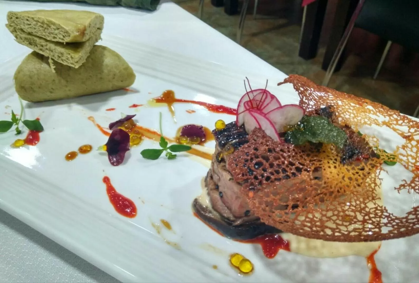 Food close-up in Hotel Restaurante Sostenible La Laguna