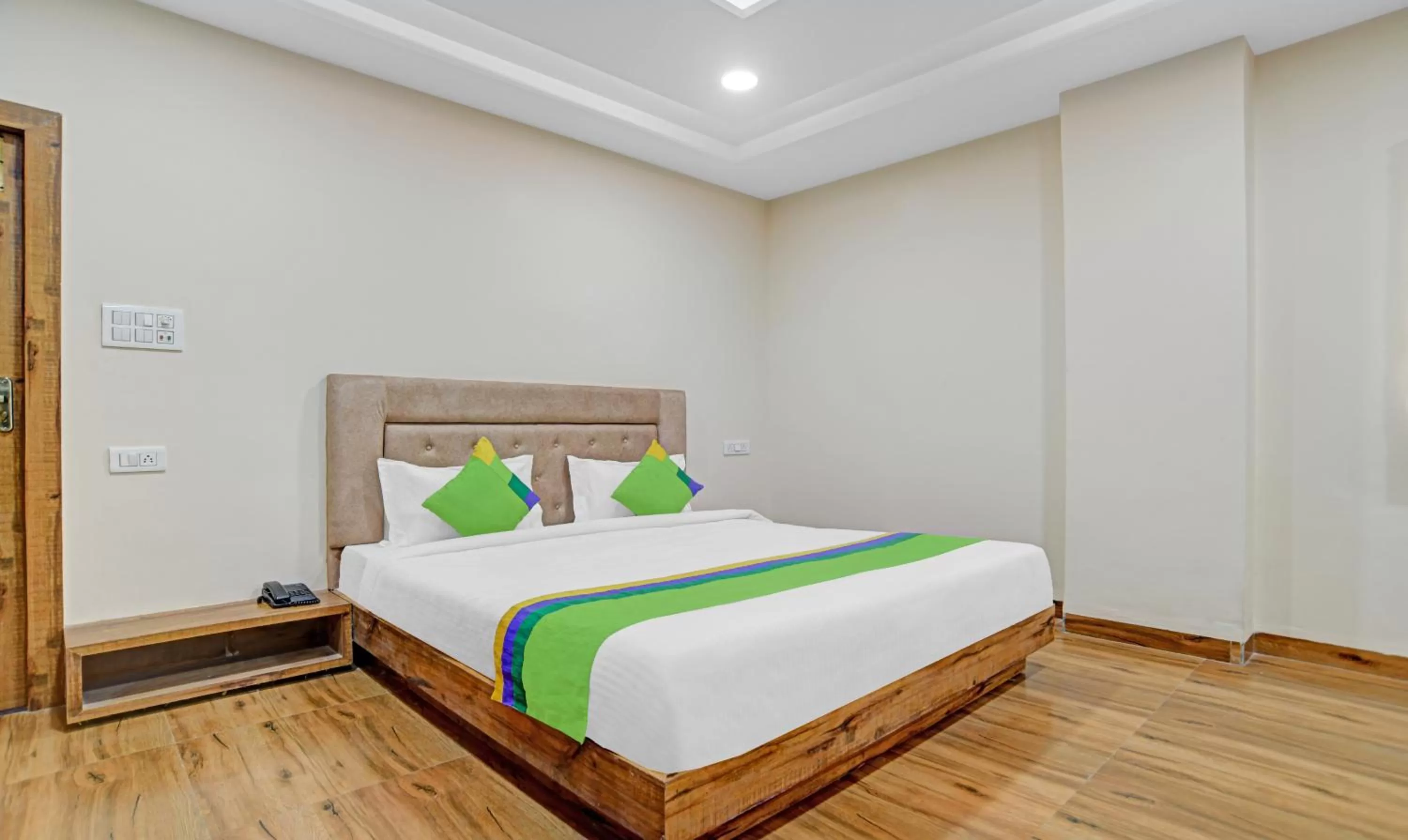 Bedroom, Bed in Treebo Nirvana Elite