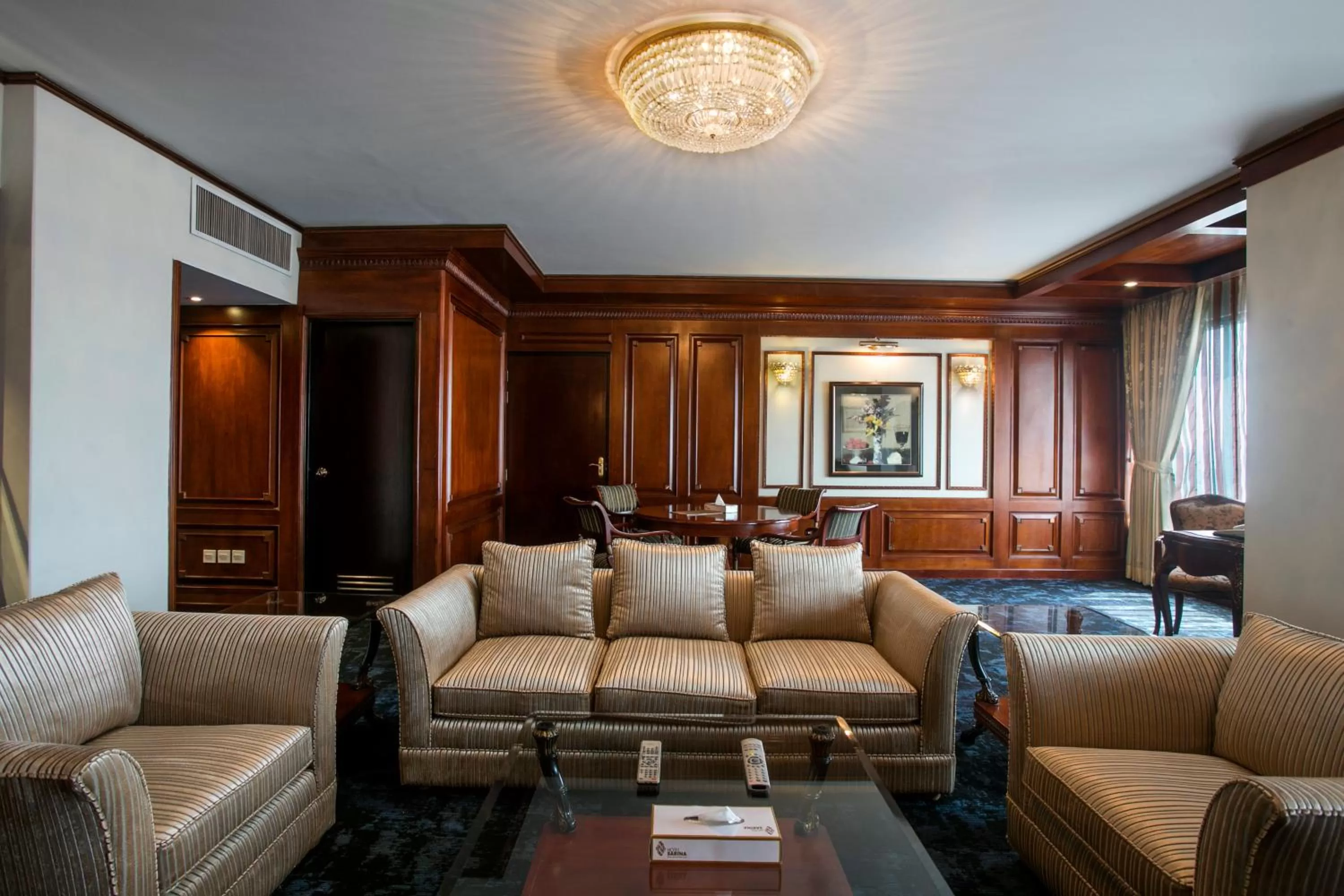 Seating area in Hotel Sarina