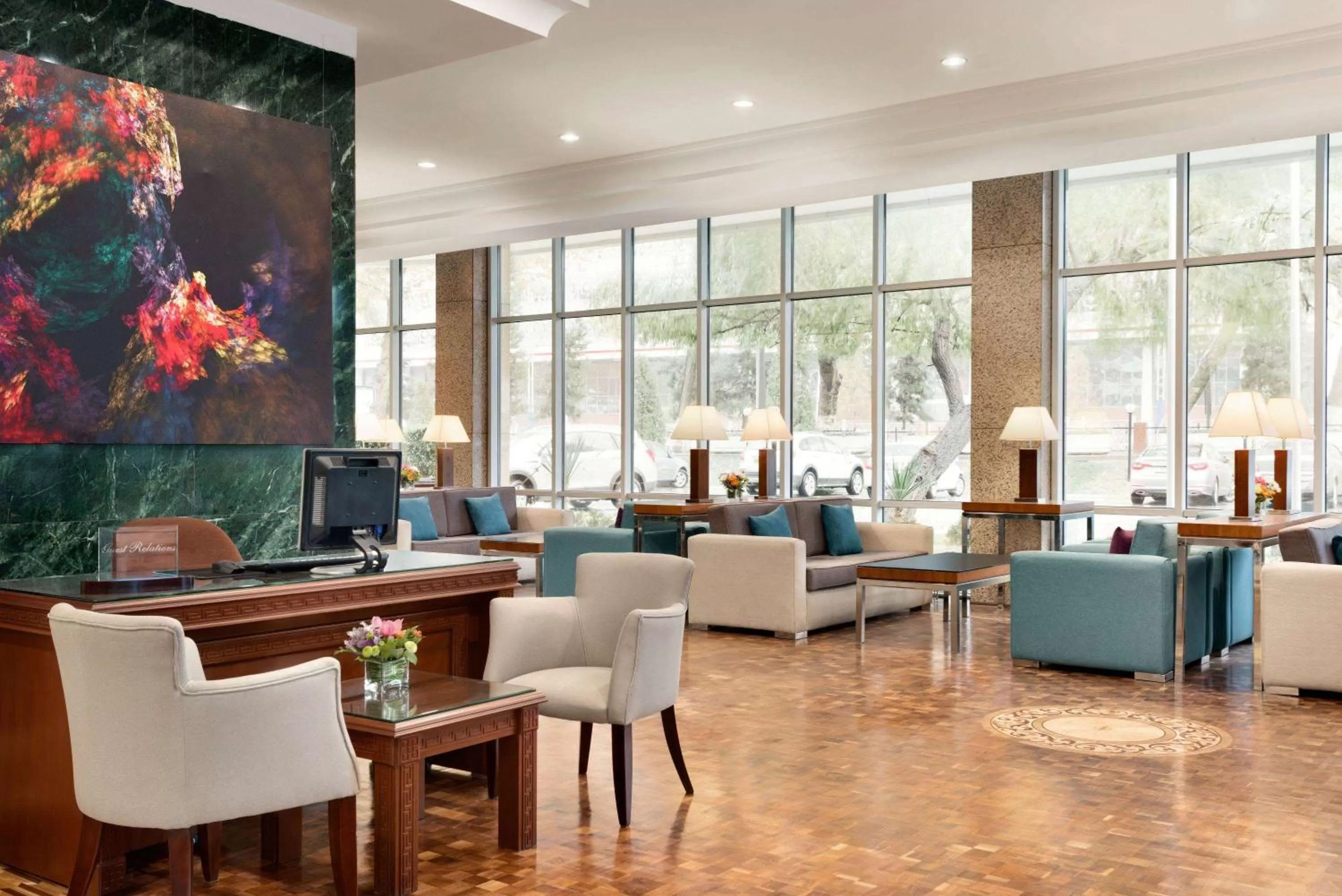Lobby or reception in Wyndham Tashkent