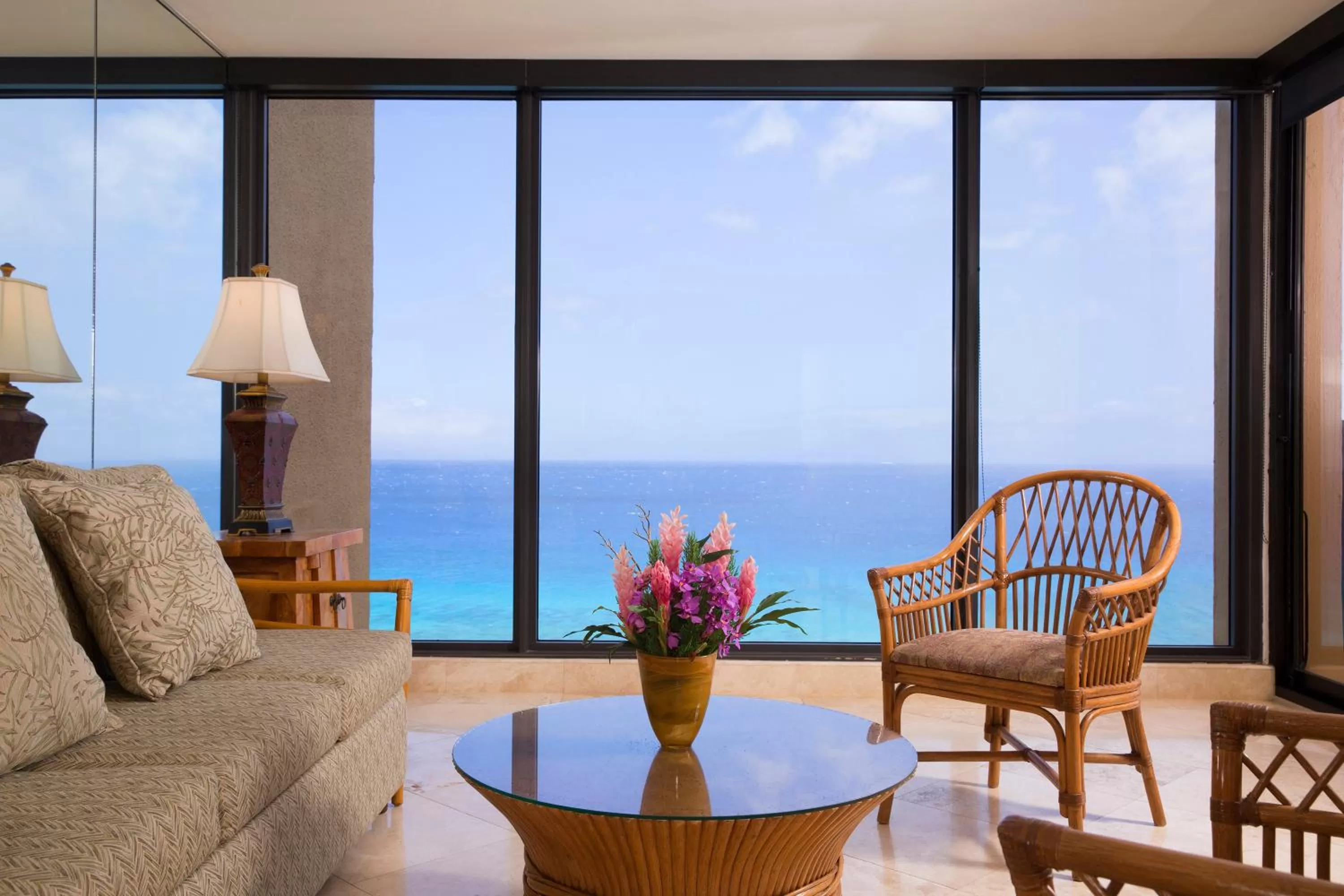 One-Bedroom with Two Baths and Ocean Front Premium View  in Aston Mahana at Kaanapali