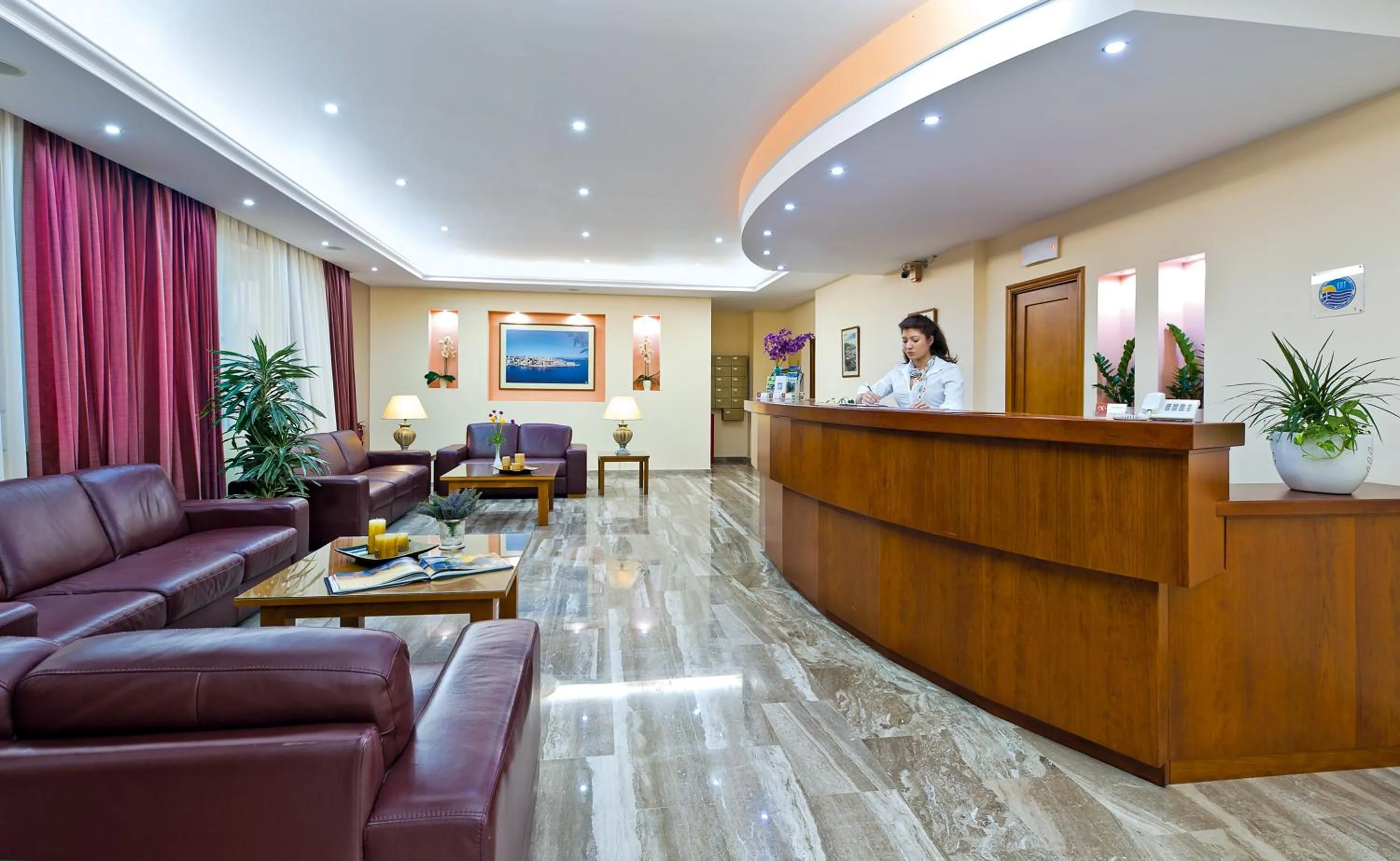 Lobby or reception in Nefeli Hotel