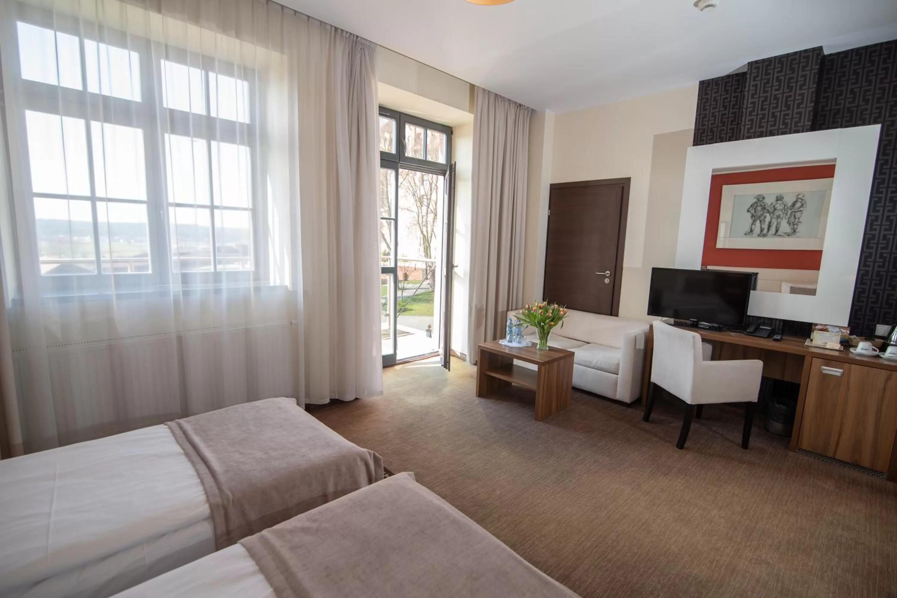 TV and multimedia, Bed in Hotel Zamek Gniew