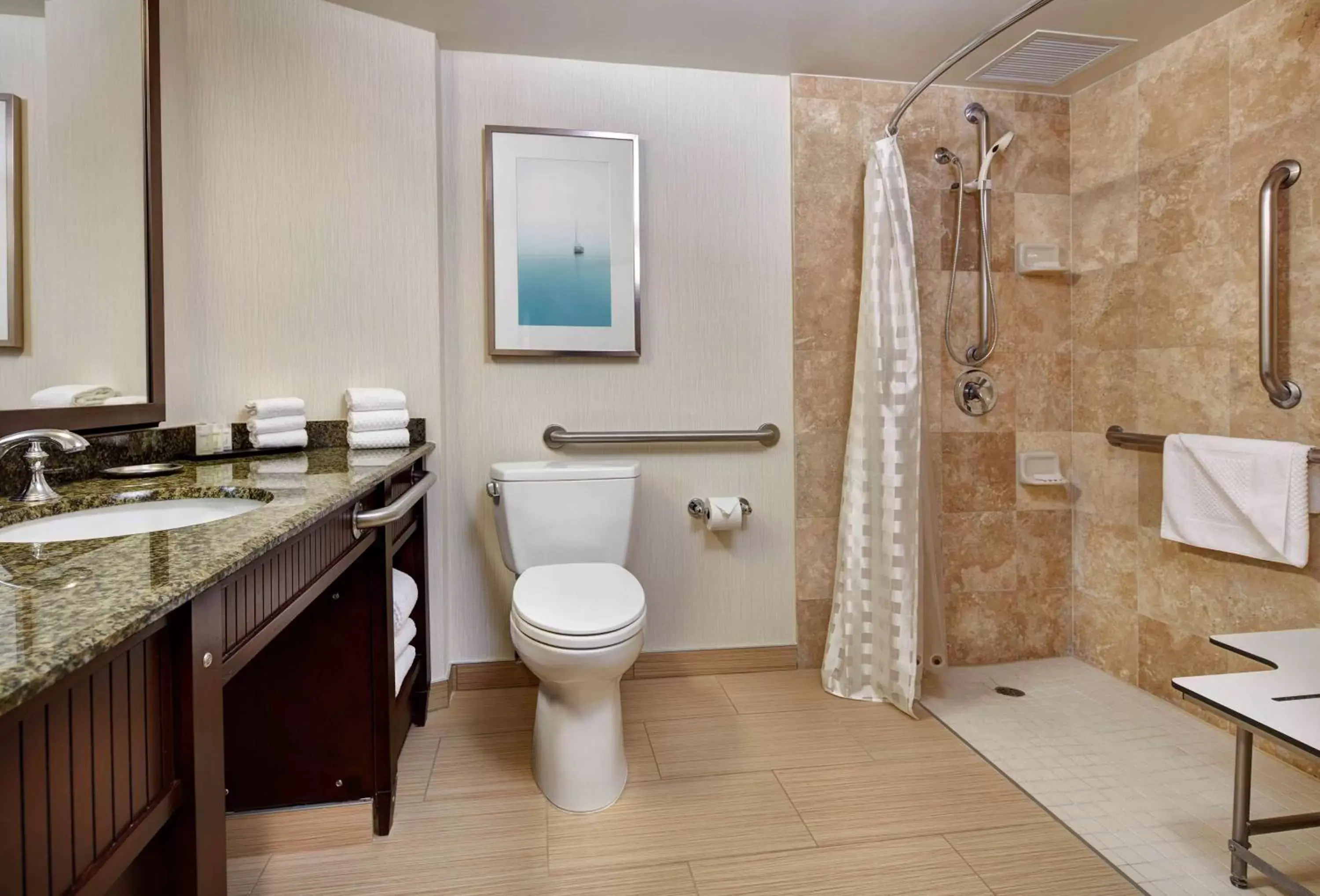 King Room with Roll-In Shower - Mobility Access in Embassy Suites by Hilton San Diego La Jolla King Room with Roll-In Shower - Mobility Access in Embassy Suites by Hilton San Diego La Jolla