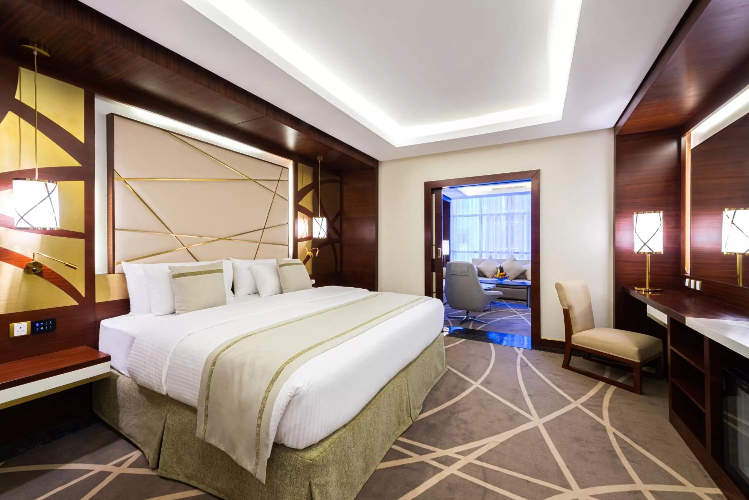 Bed in Blue Diamond Hotel Jeddah
