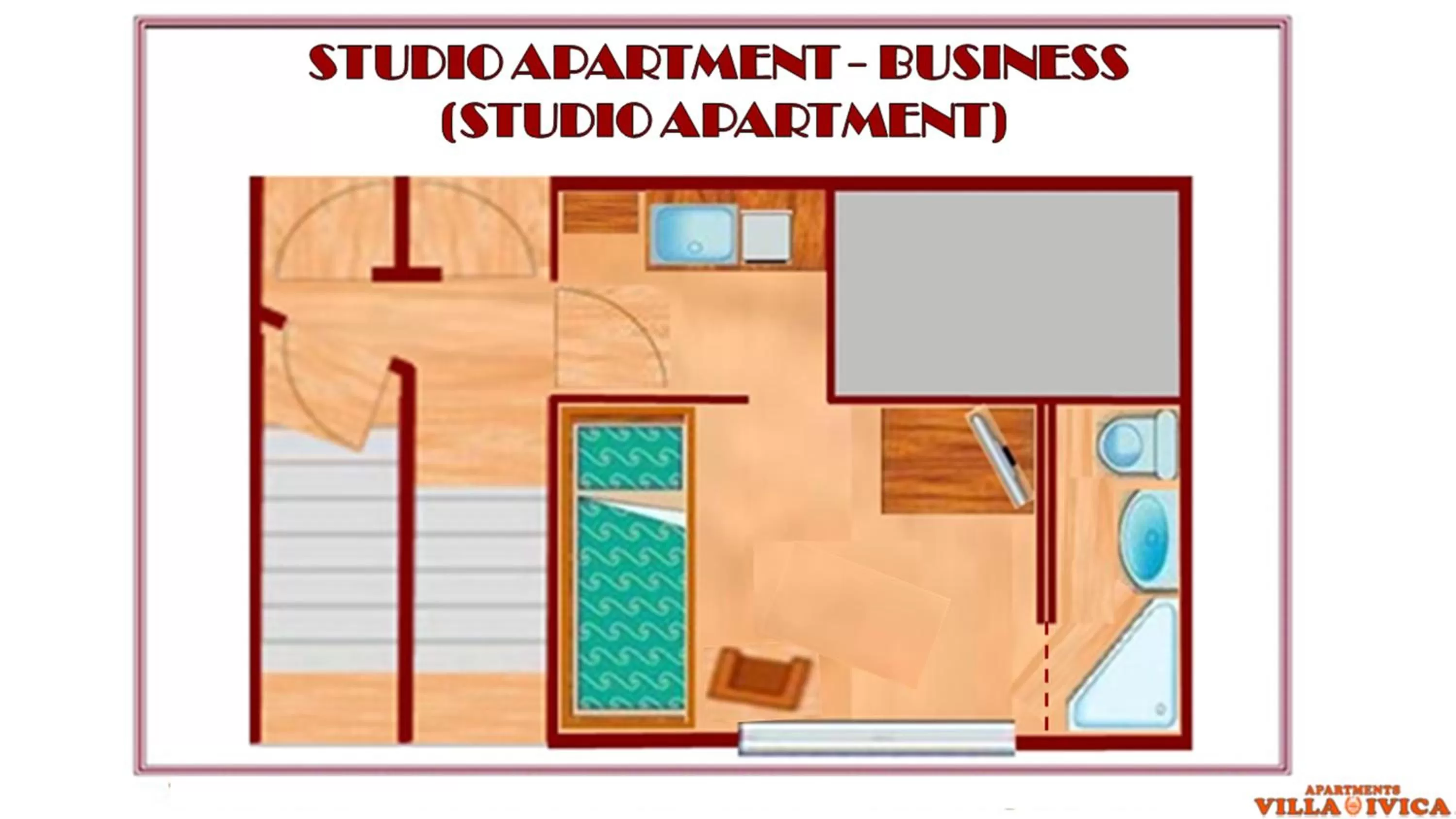 Photo of the whole room, Floor Plan in Spa & Pool Apartment Hotel - Restaurant VILLA IVICA