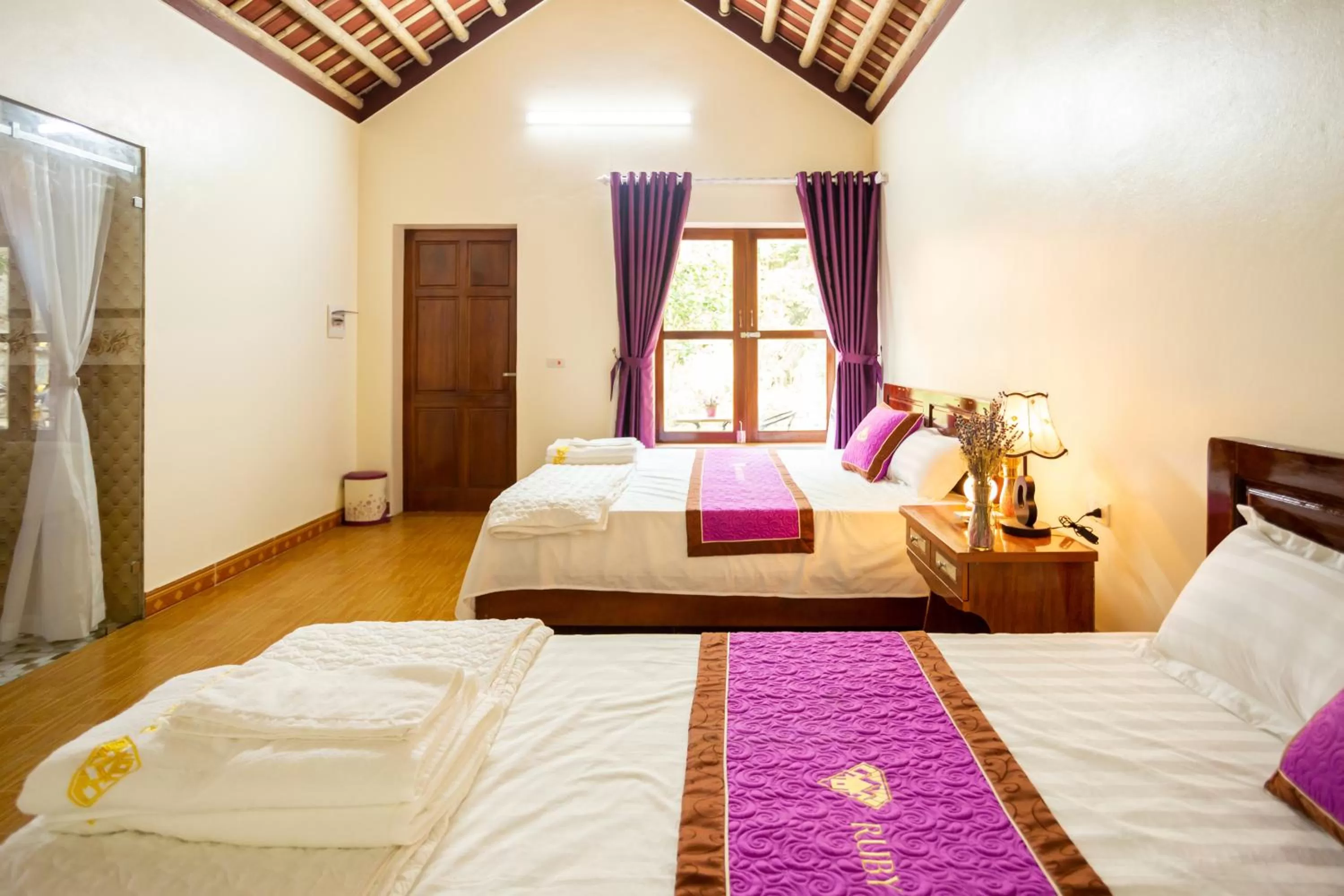 Bed in Ruby Homestay