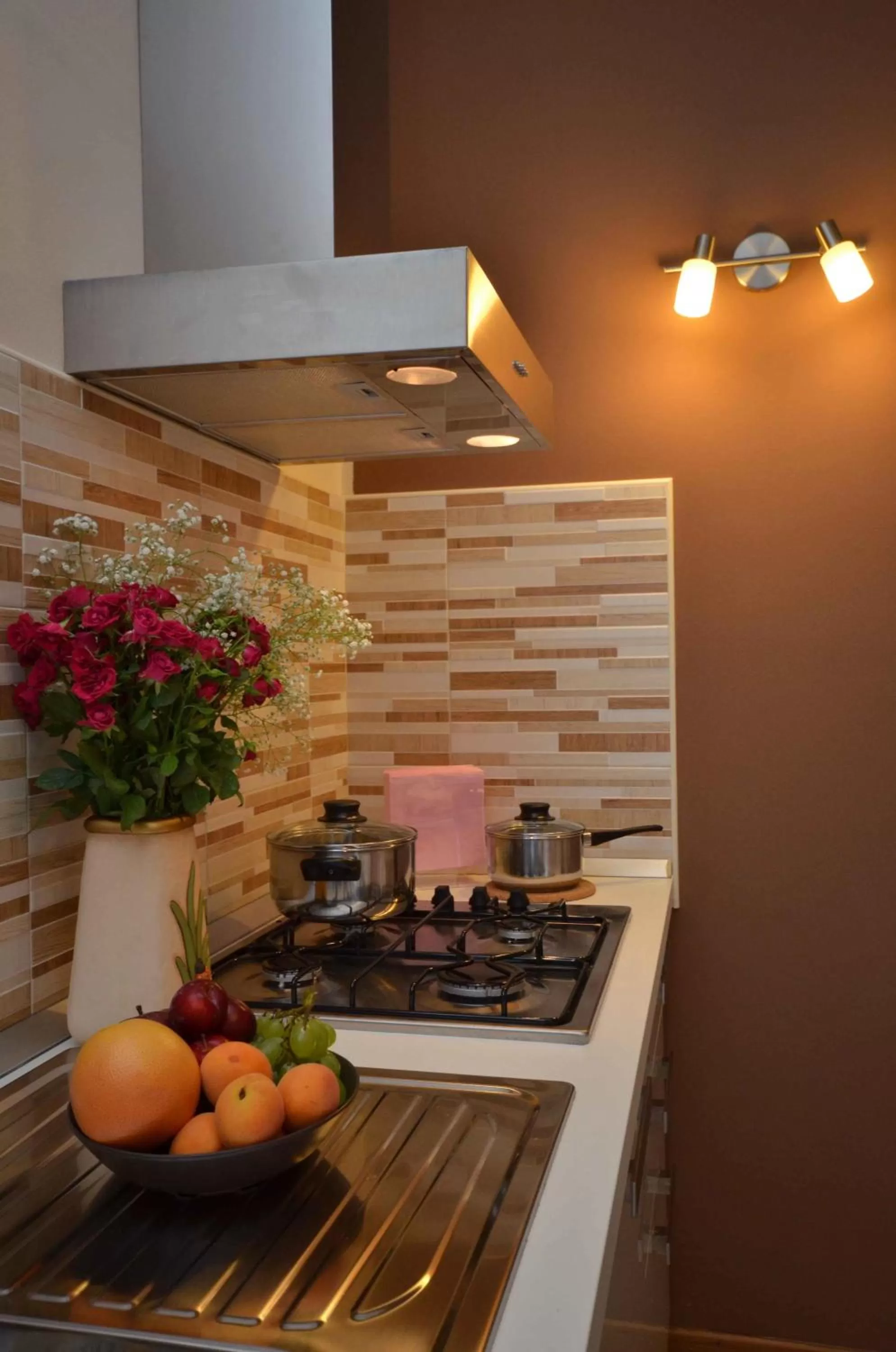 Kitchen or kitchenette in B&B La Dimora di Iside