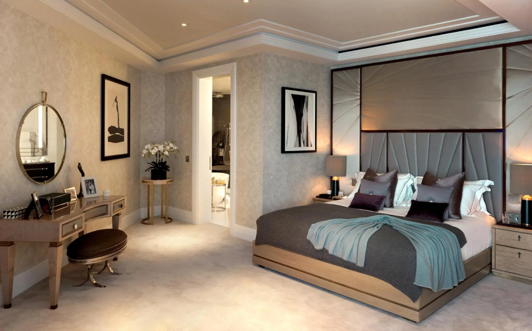 Bedroom, Bed in Four Seasons Hotel London at Tower Bridge