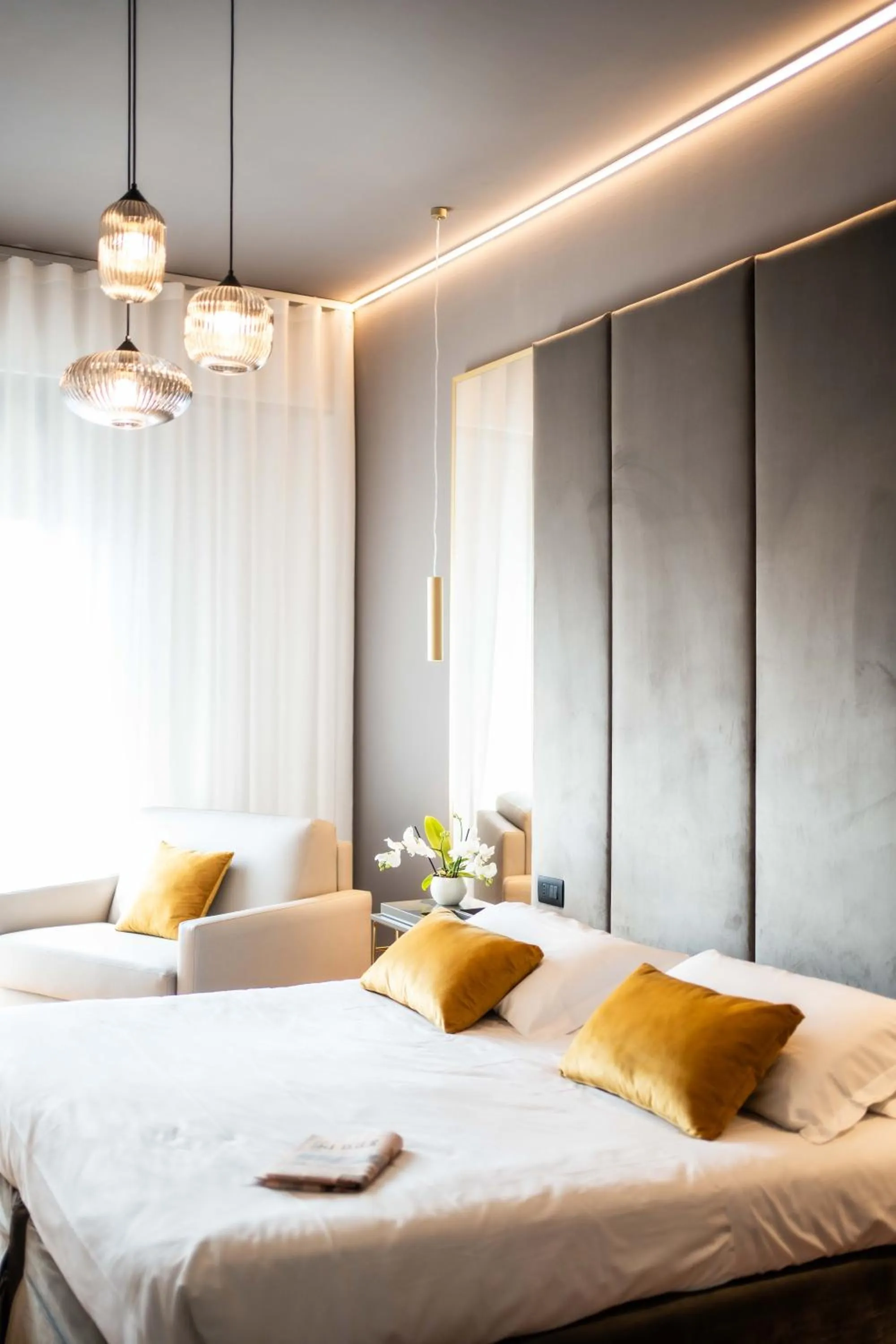 Photo of the whole room, Bed in Hotel Terme Milano