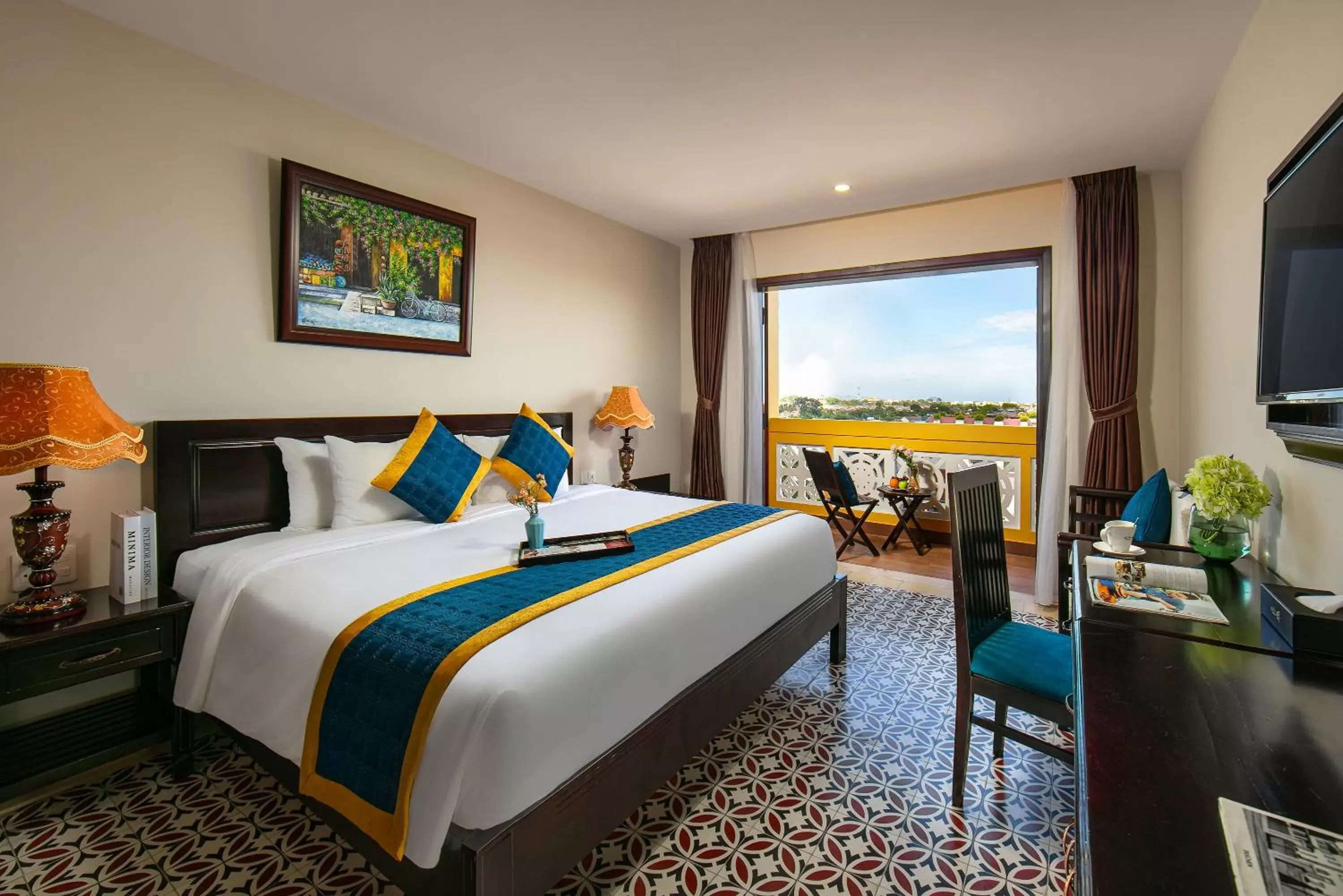 Suite Double/Twin With Panorama View & Balcony in La Charm Hoi An Hotel & Spa Suite Double/Twin With Panorama View & Balcony in La Charm Hoi An Hotel & Spa