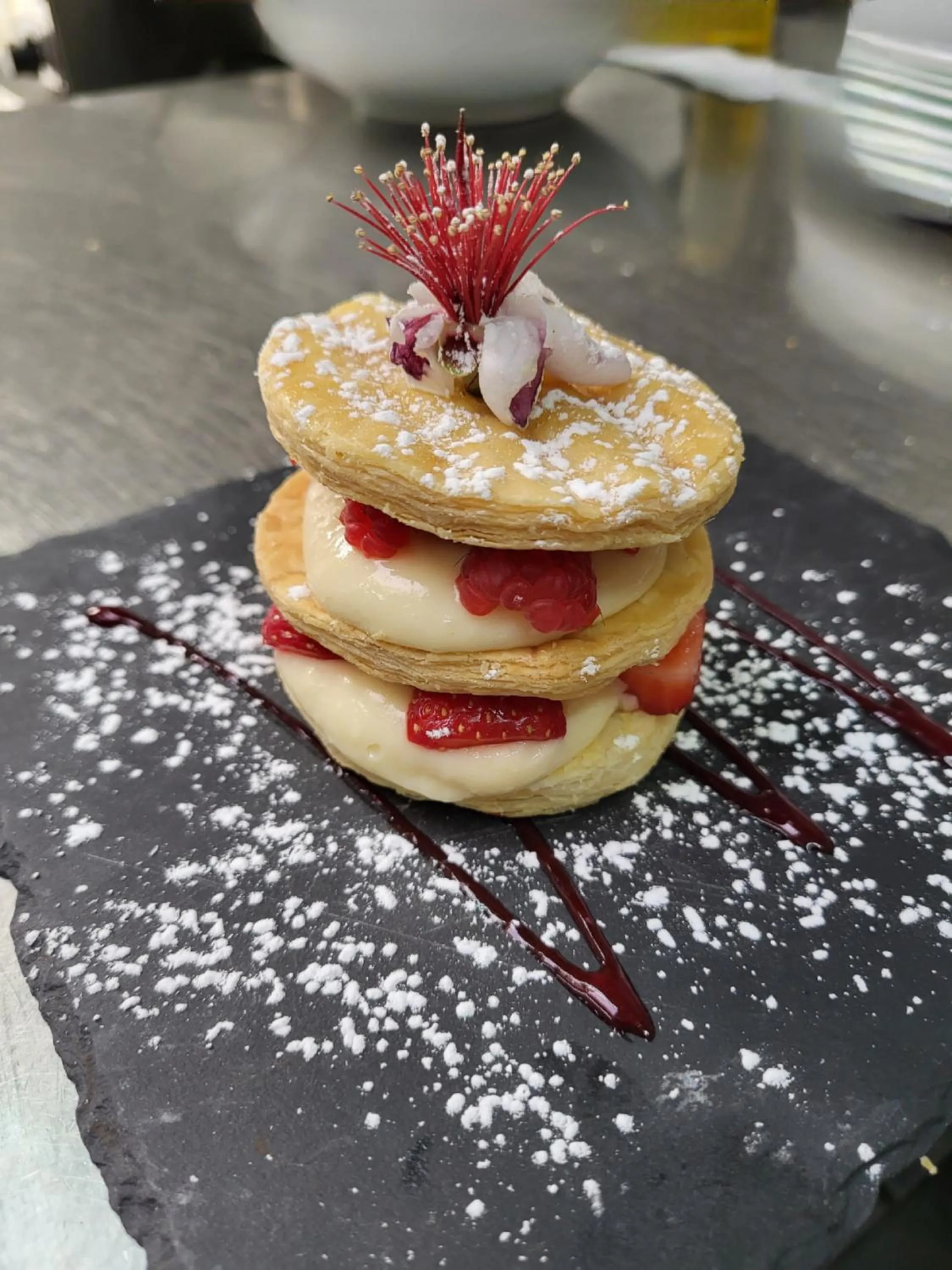 Food in Logis Hotel la Ferme