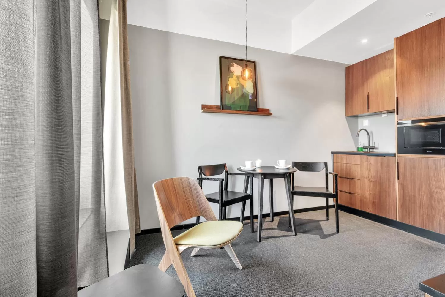 Kitchen or kitchenette in Forenom Aparthotel Oslo