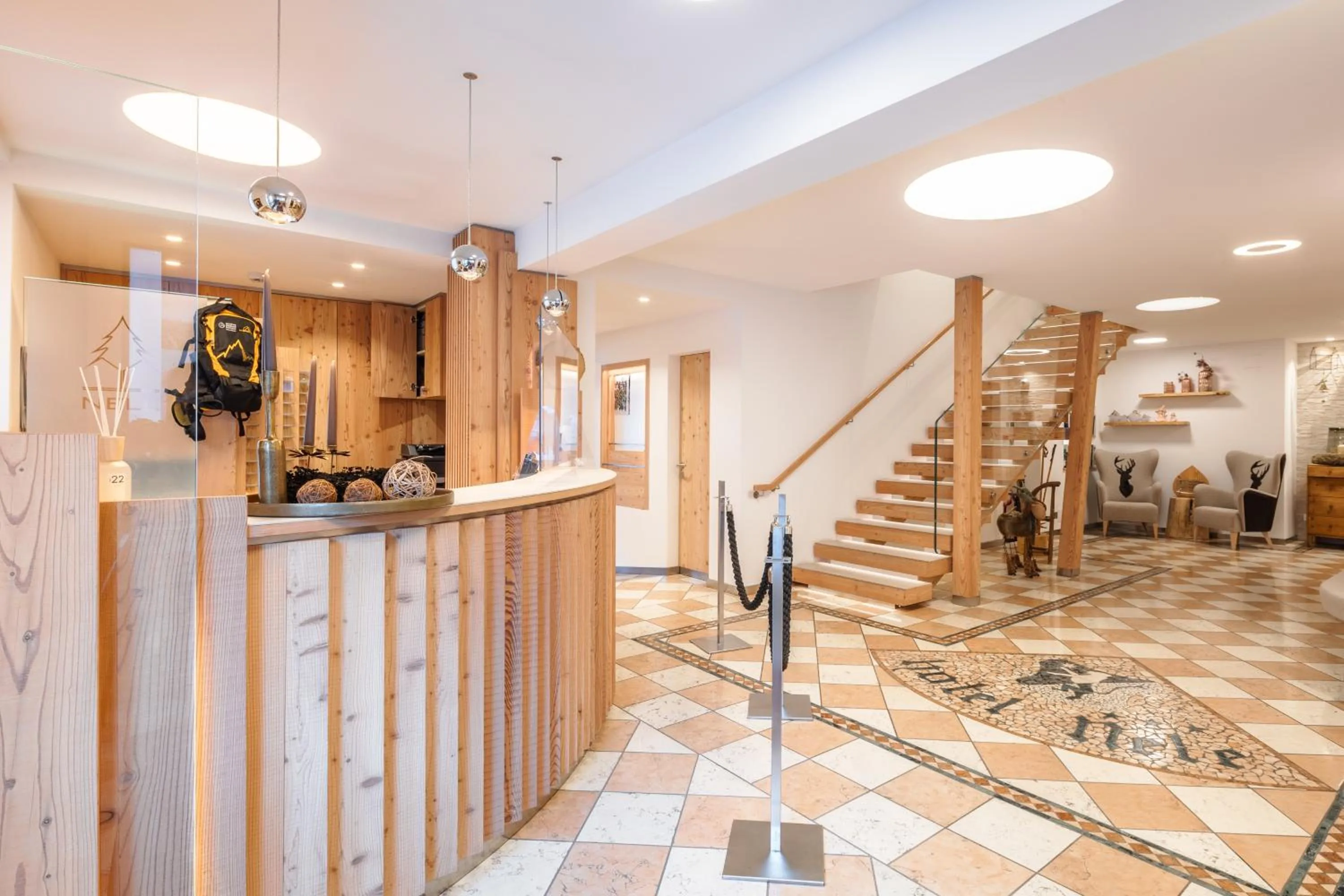 Lobby or reception in Hotel Nele