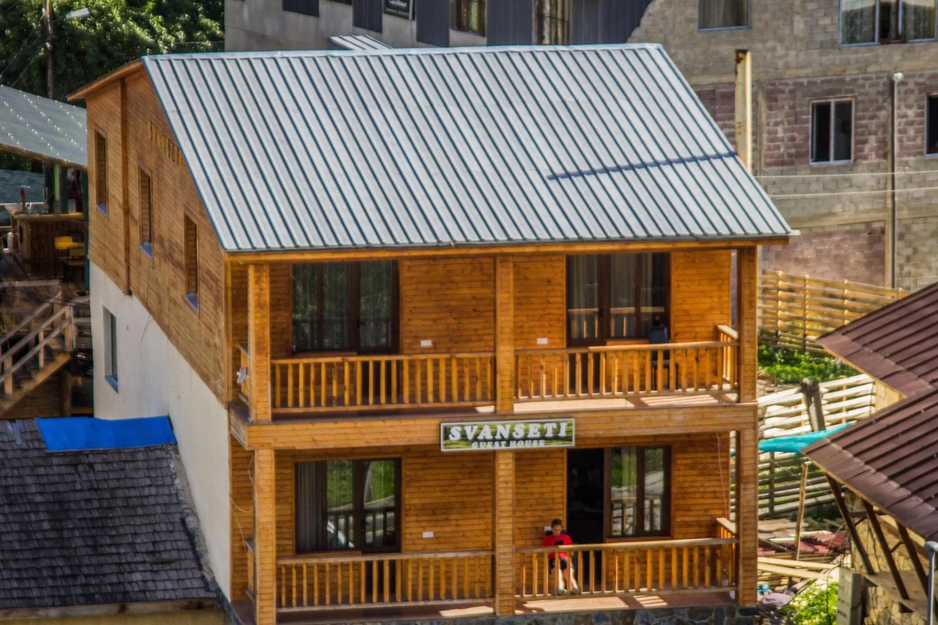 Facade/entrance, Property Building in Hotel Svanseti