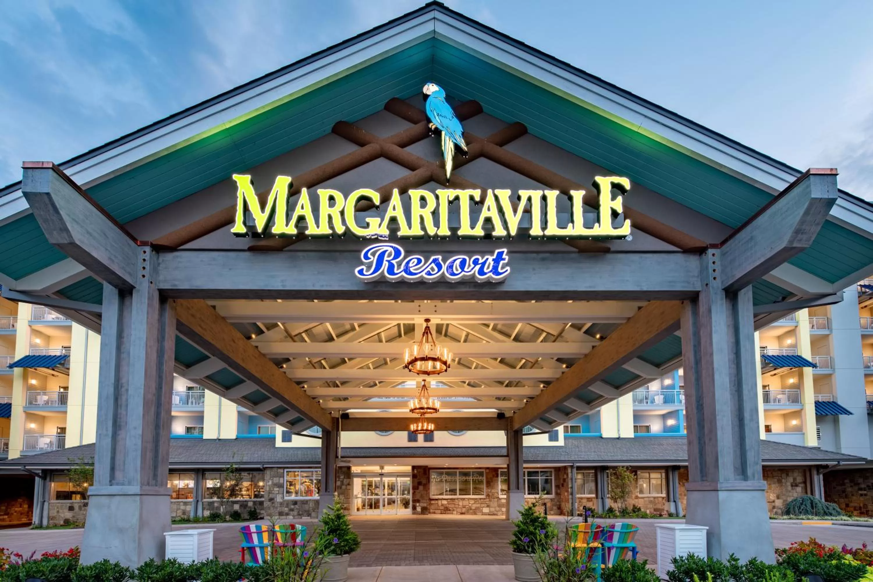 Property building in Margaritaville Resort Gatlinburg