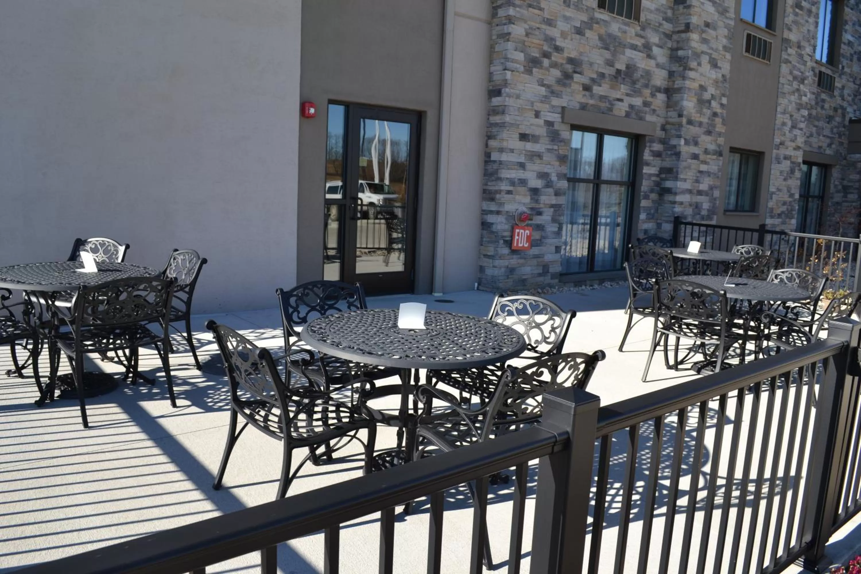Patio in Sleep Inn & Suites Belmont - St. Clairsville