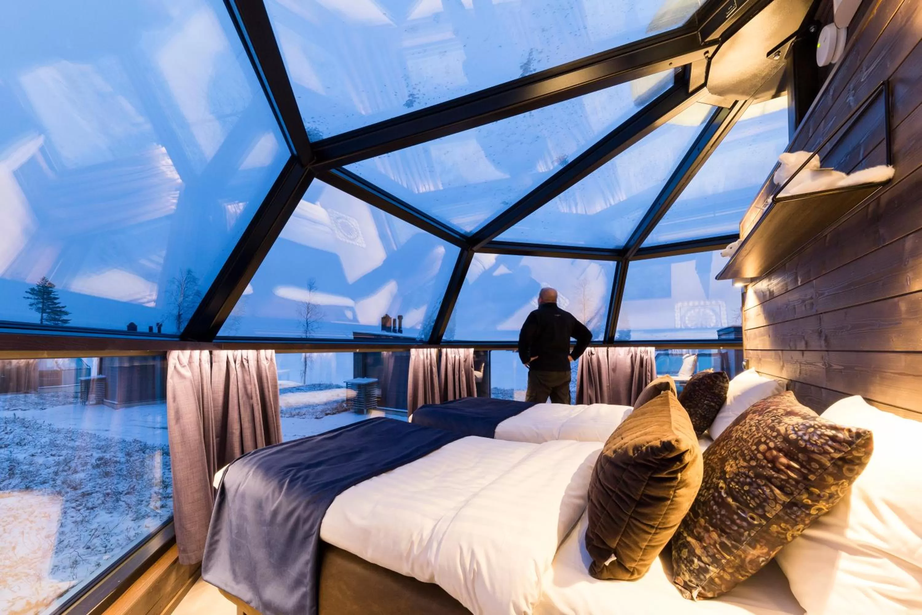 Natural landscape, Bed in Ranua Resort Arctic Igloos