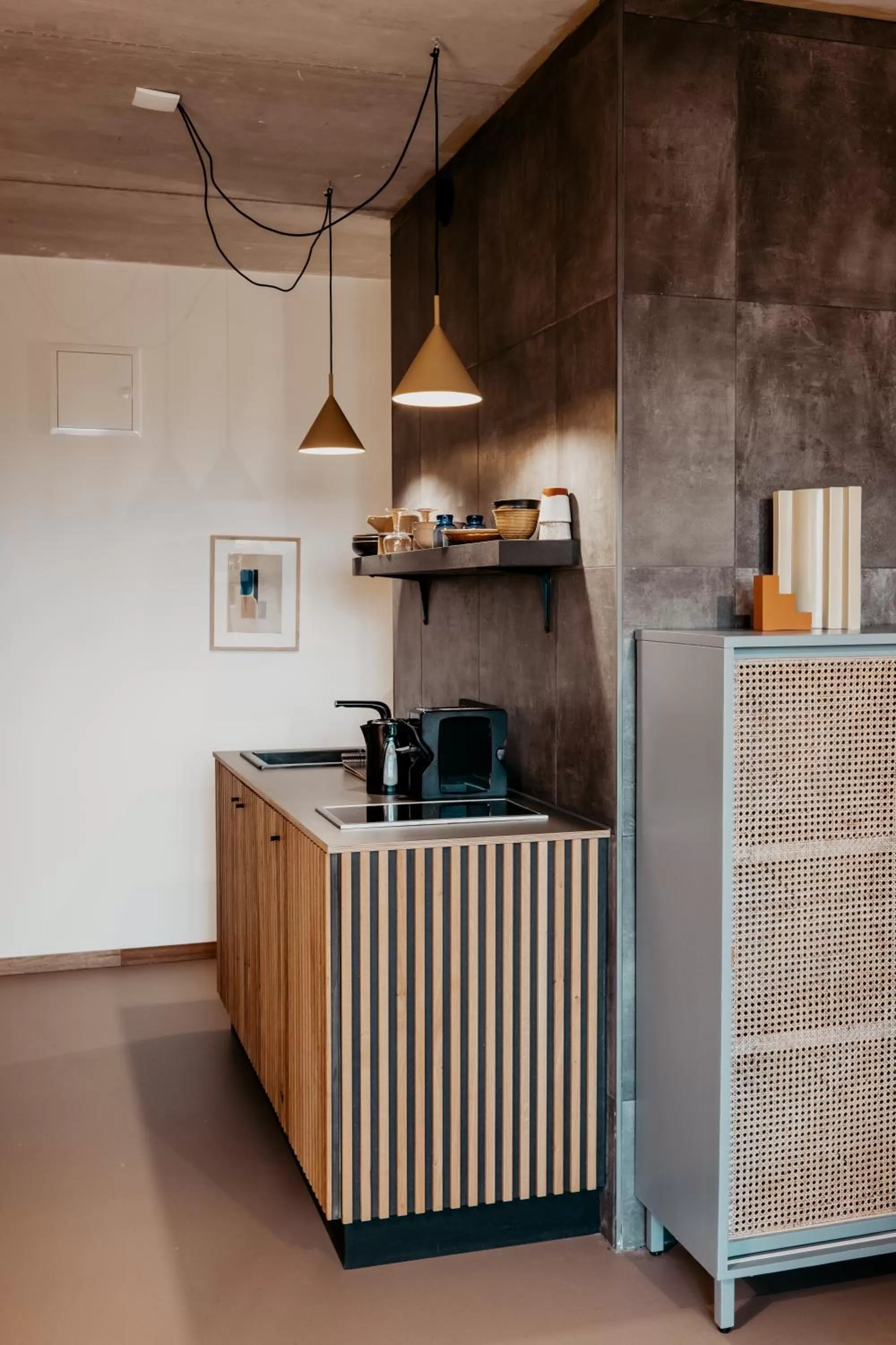 Kitchen or kitchenette in Strandhotel Zoomers