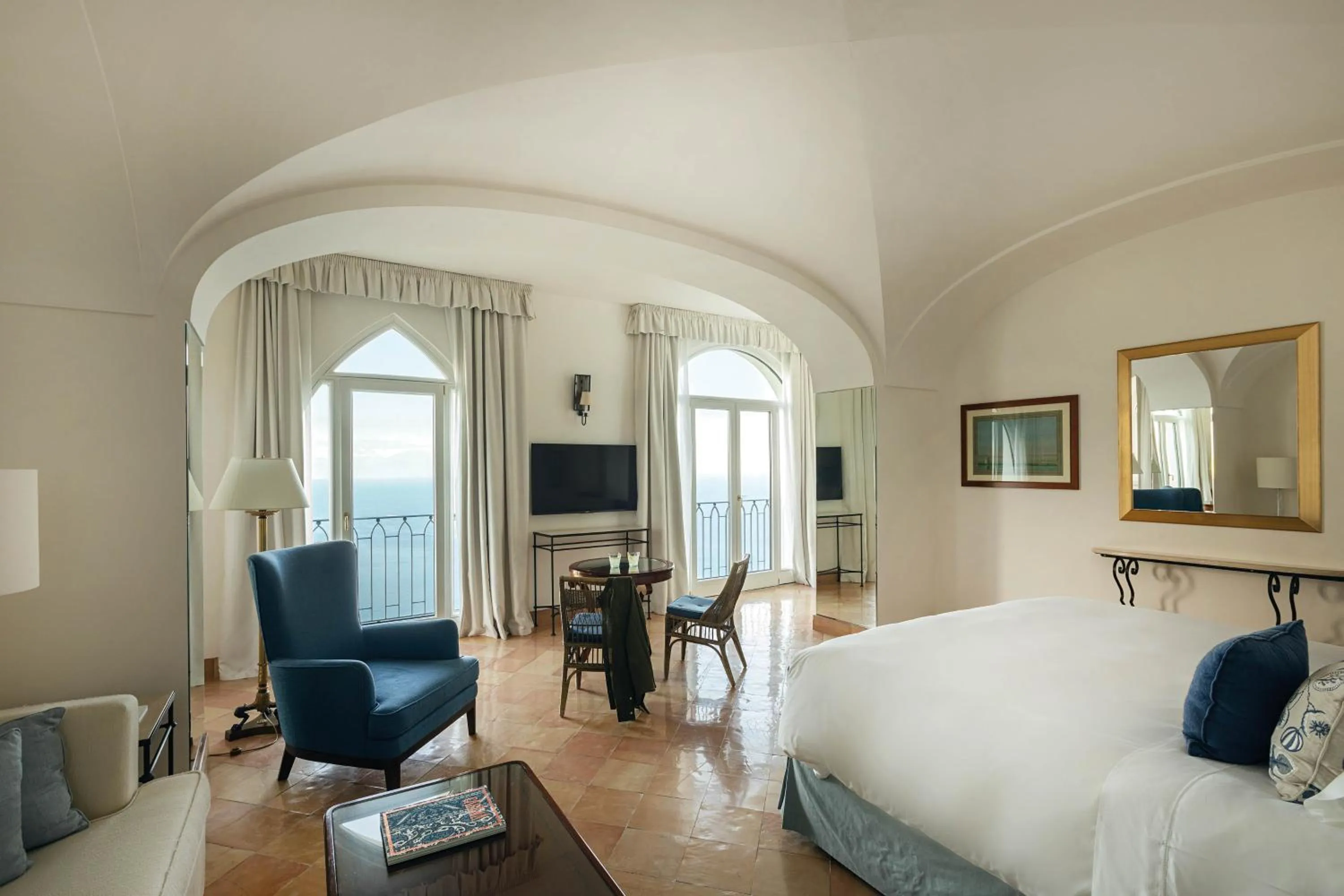 Bedroom, Bed in Caruso, A Belmond Hotel, Amalfi Coast