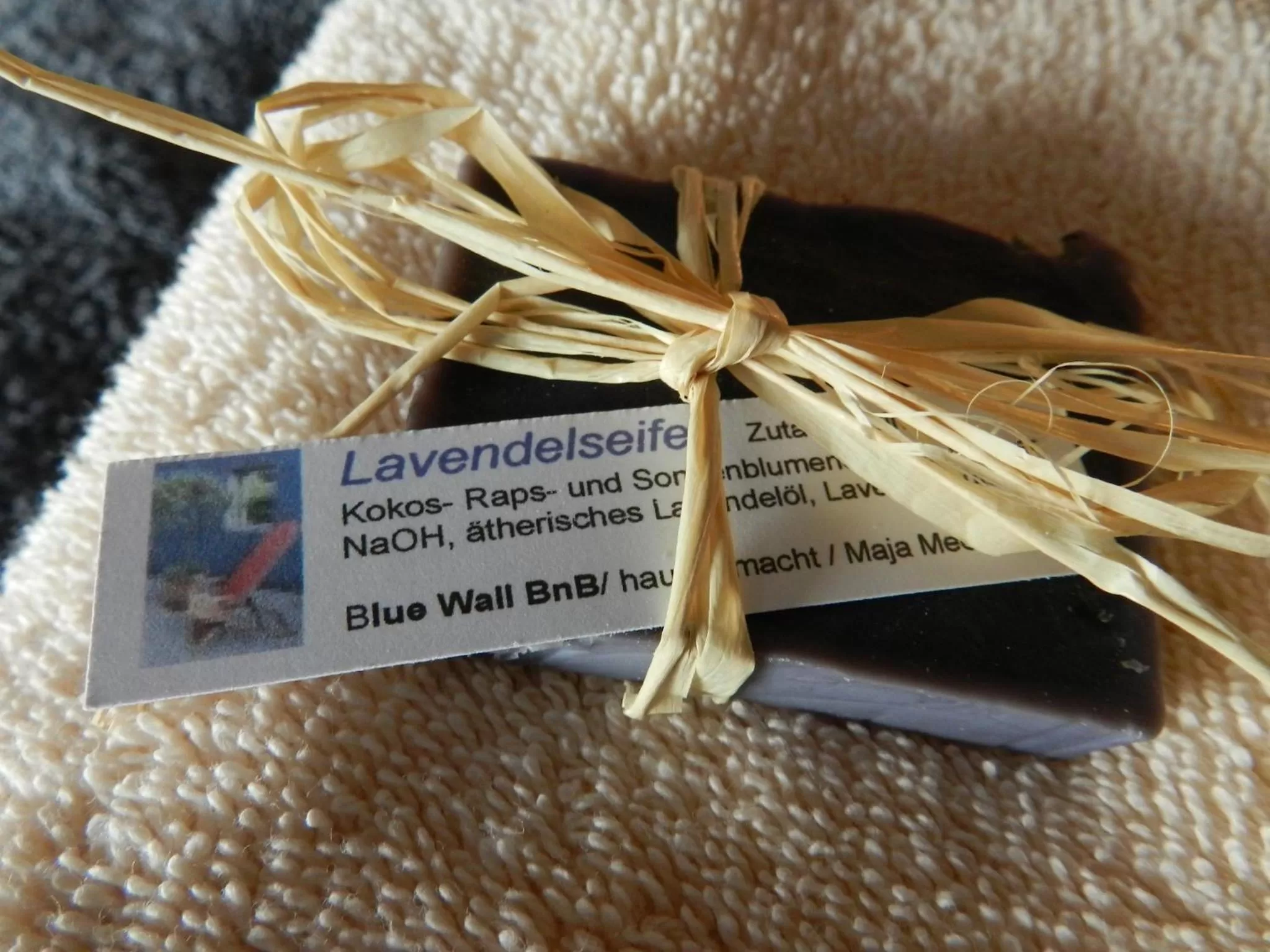 Decorative detail in Blue Wall BnB