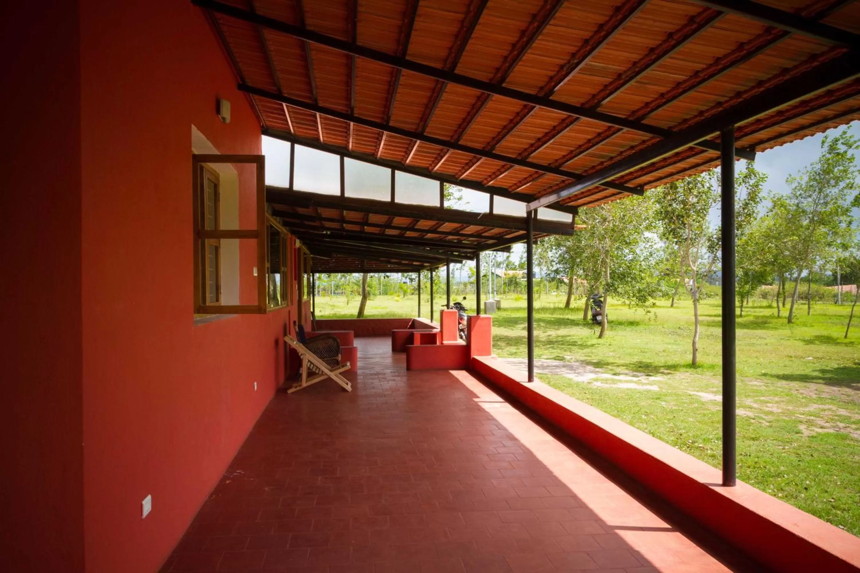 Patio in LABDHI RESORTS Stag Groups not allowed