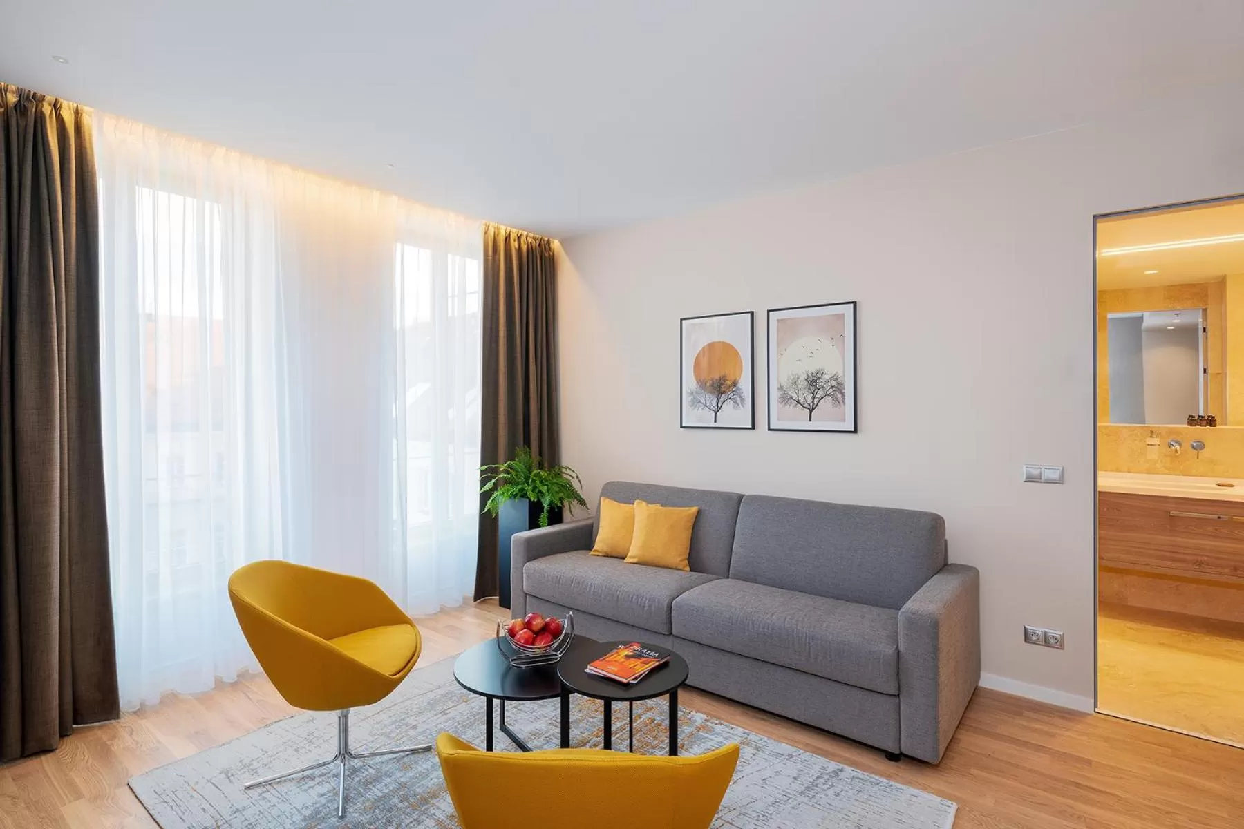 Living room in Hotel CUBE Prague