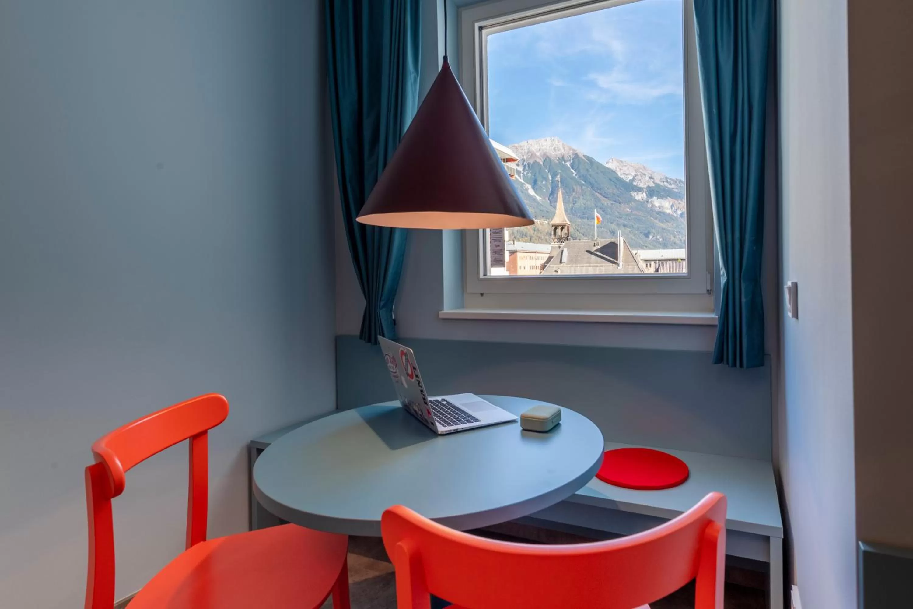 View (from property/room), Dining Area in MEININGER Hotel Innsbruck Zentrum