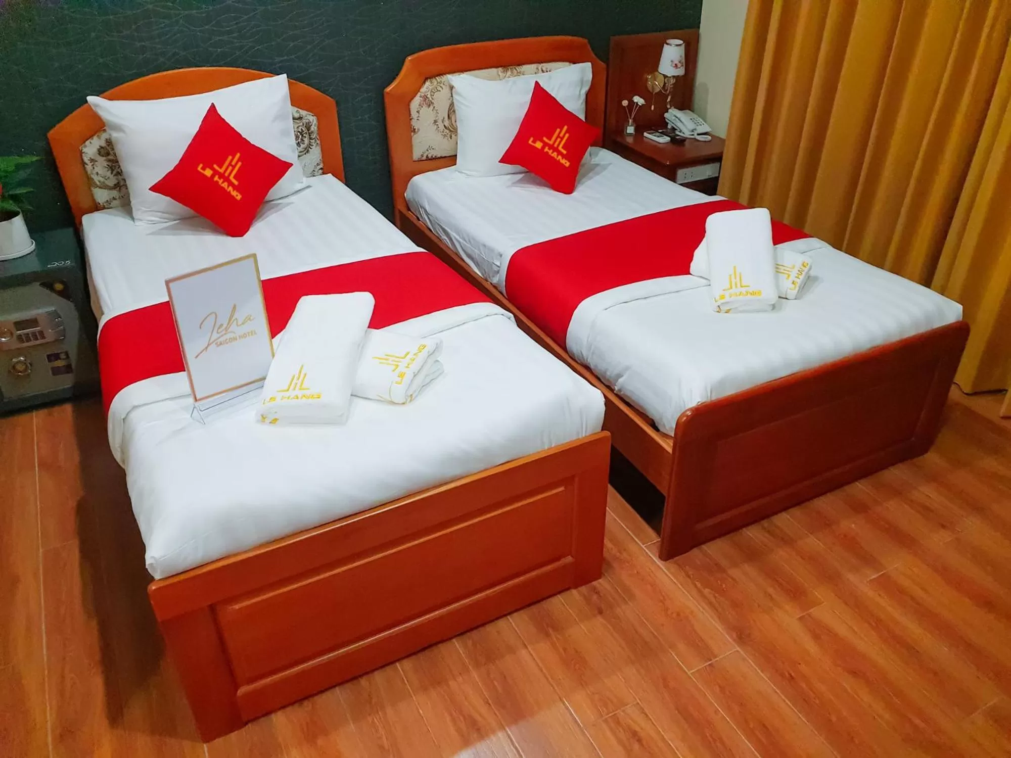 Bed in LEHA Saigon Hotel Airport