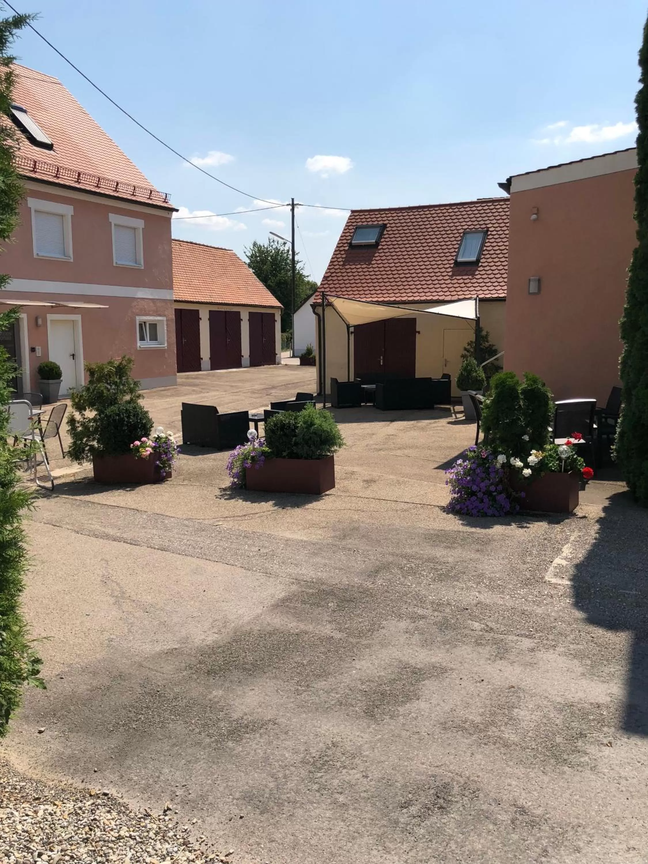 Patio in Hotel Donau
