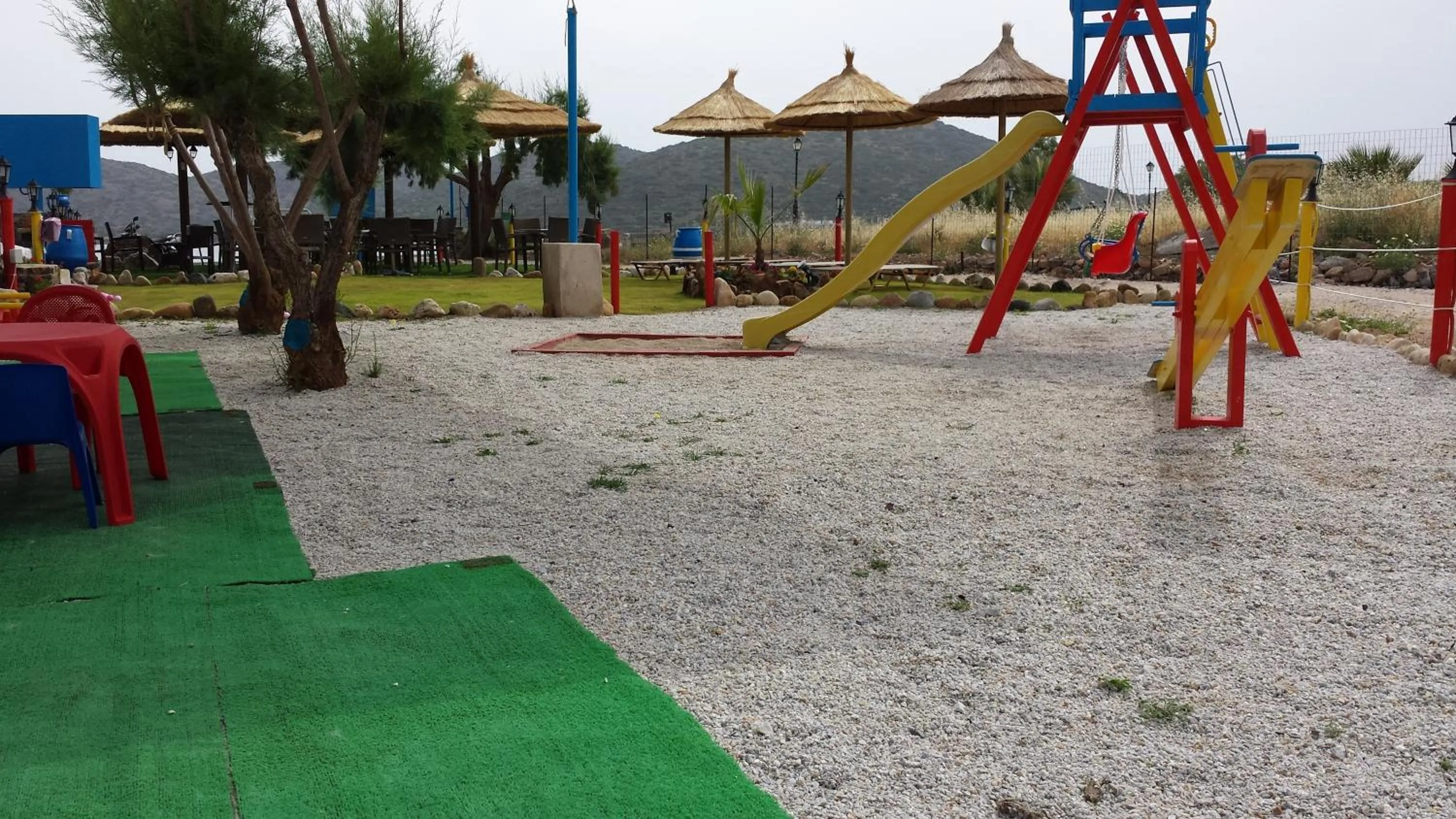 Children play ground in Elounda Sunrise Apartments