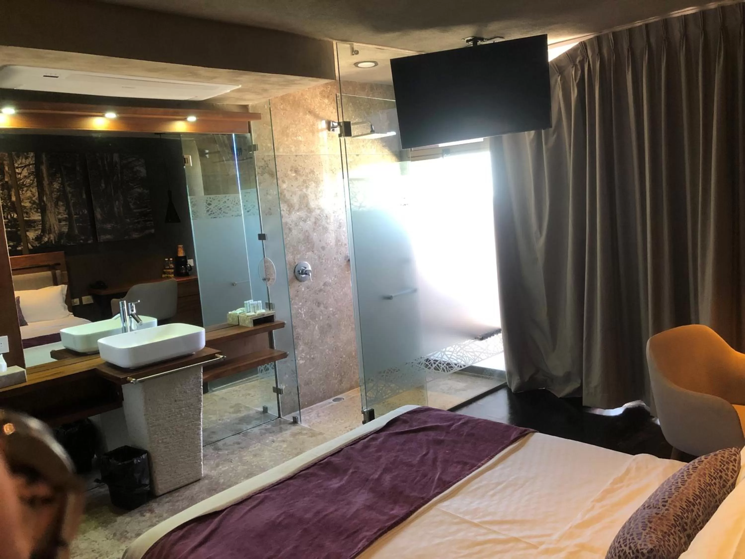 Bathroom, Bed in Gamma Monterrey Rincon de Santiago