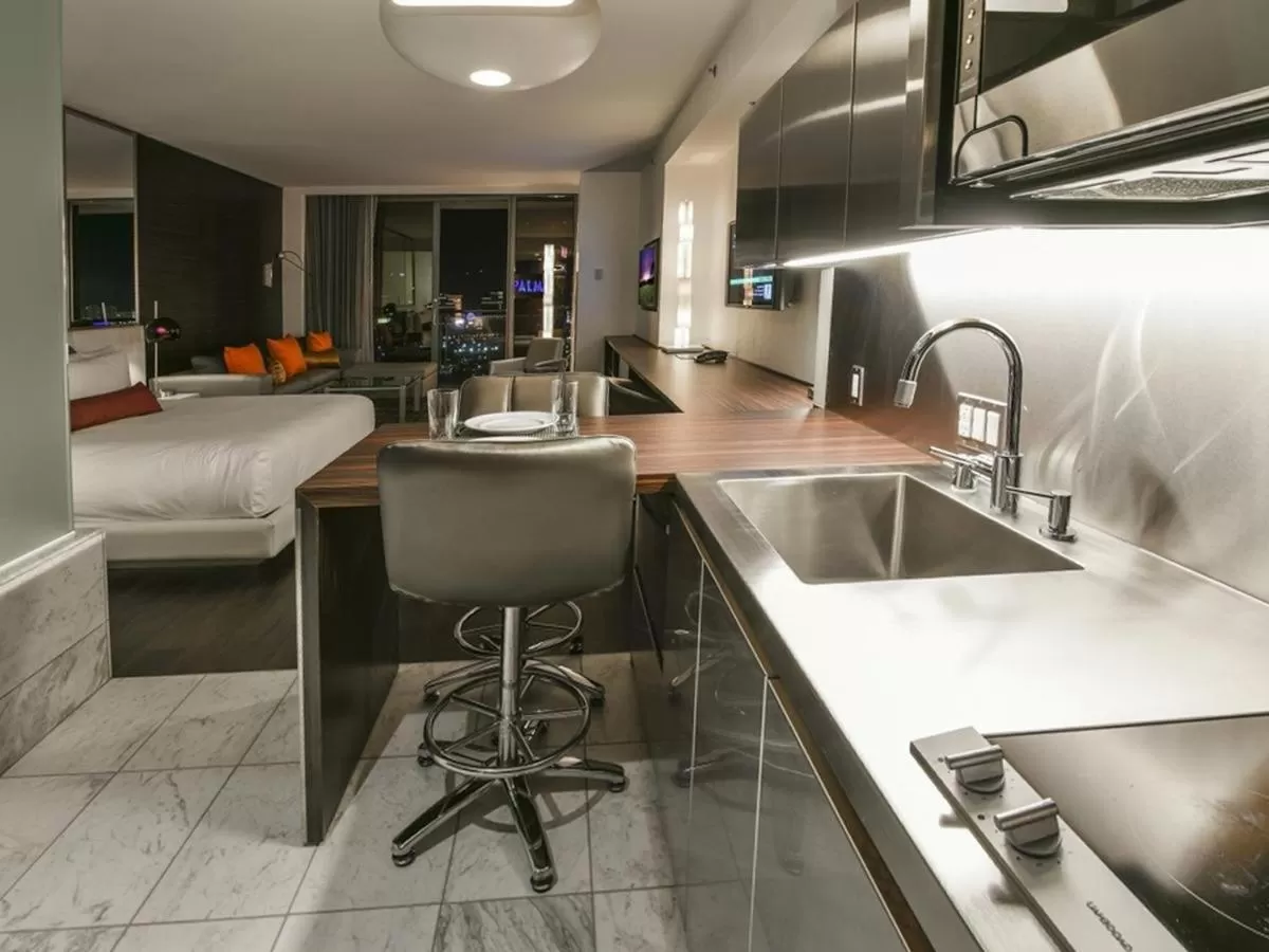 Palms Place Studio with Balcony & Strip View