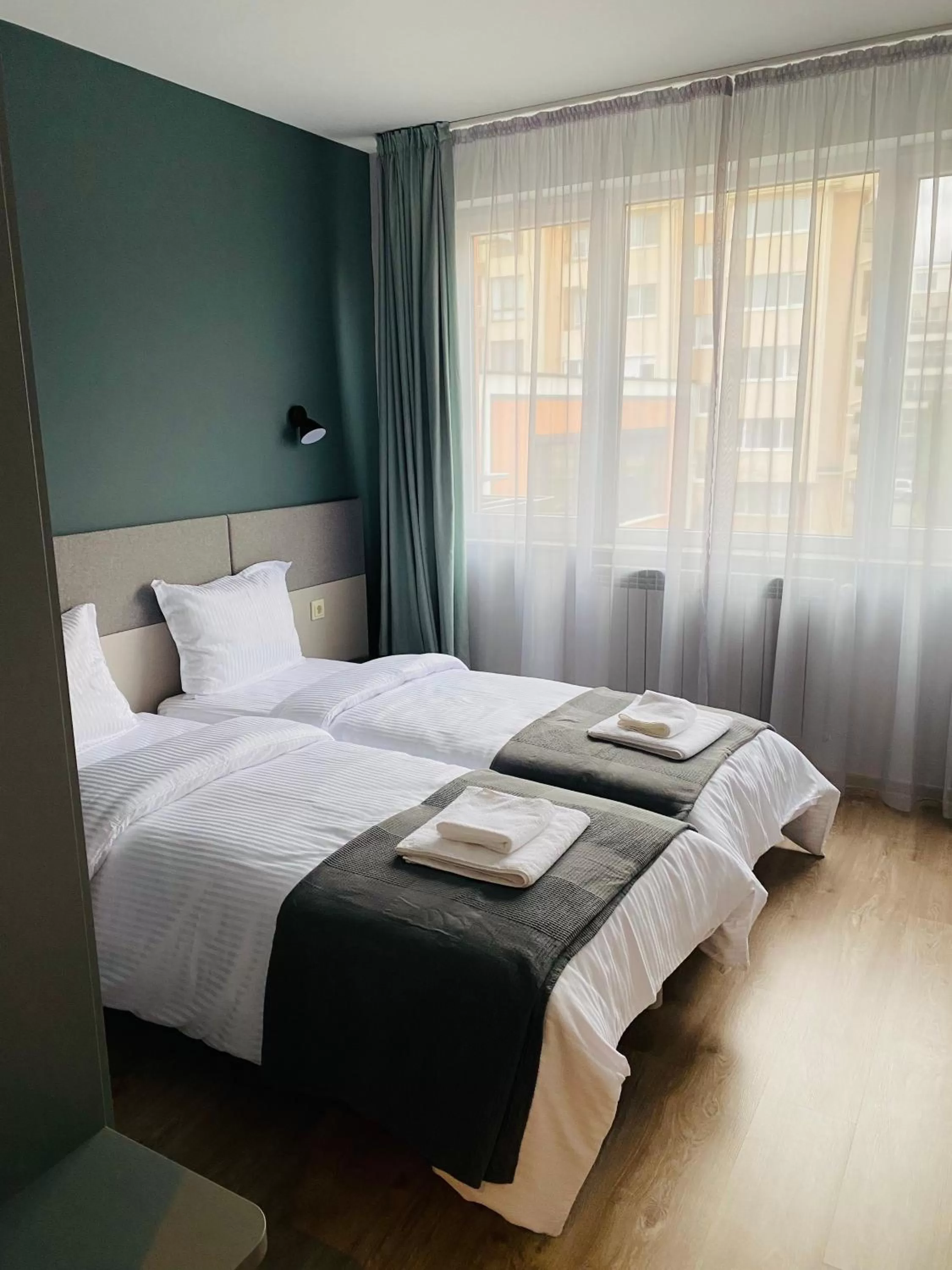 Bedroom, Bed in 7th Sense boutique apartments