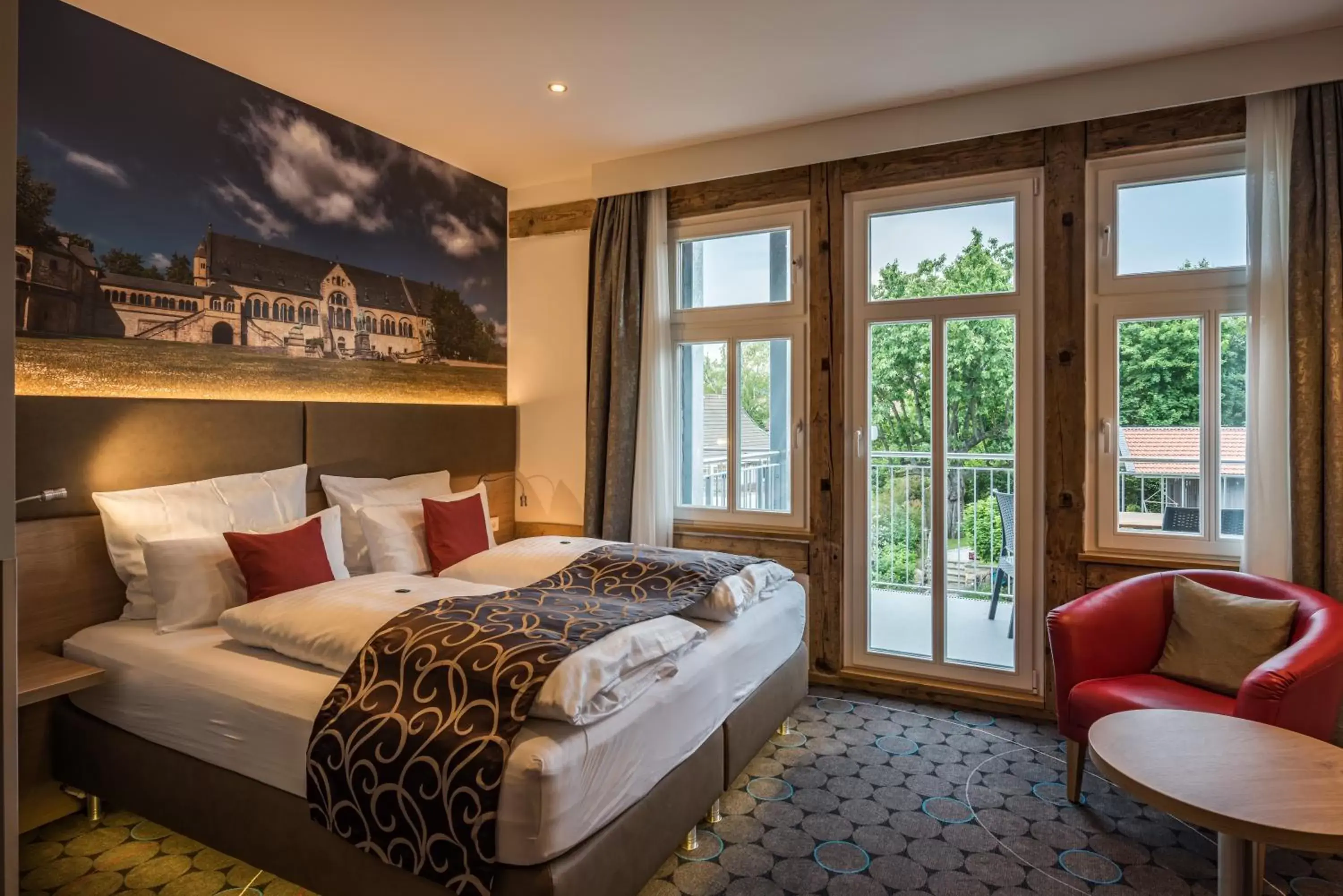 Double Room with Balcony in AKZENT Hotel Villa Saxer Double Room with Balcony in AKZENT Hotel Villa Saxer