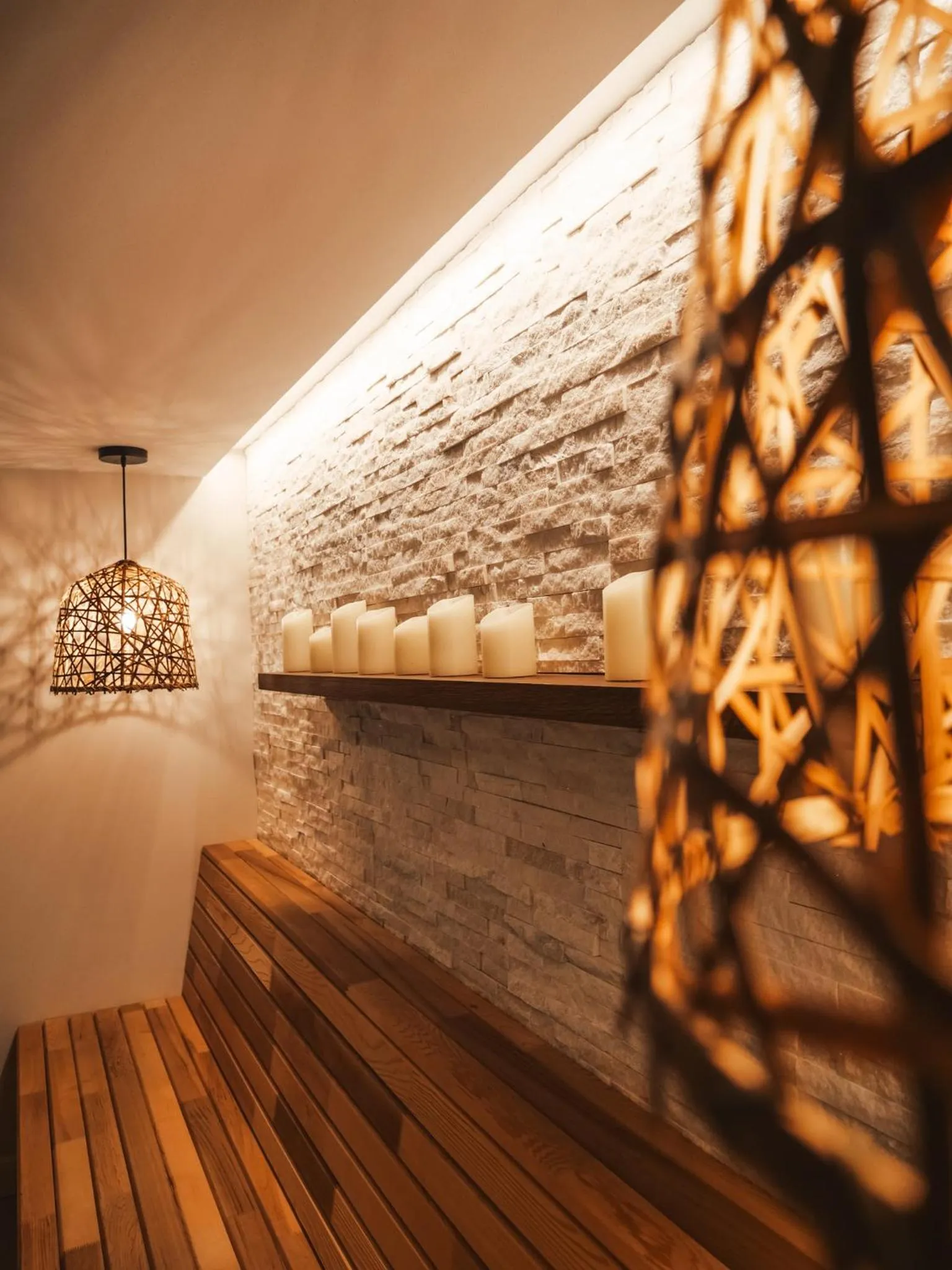 Sauna in Chalet hôtel le Whymper