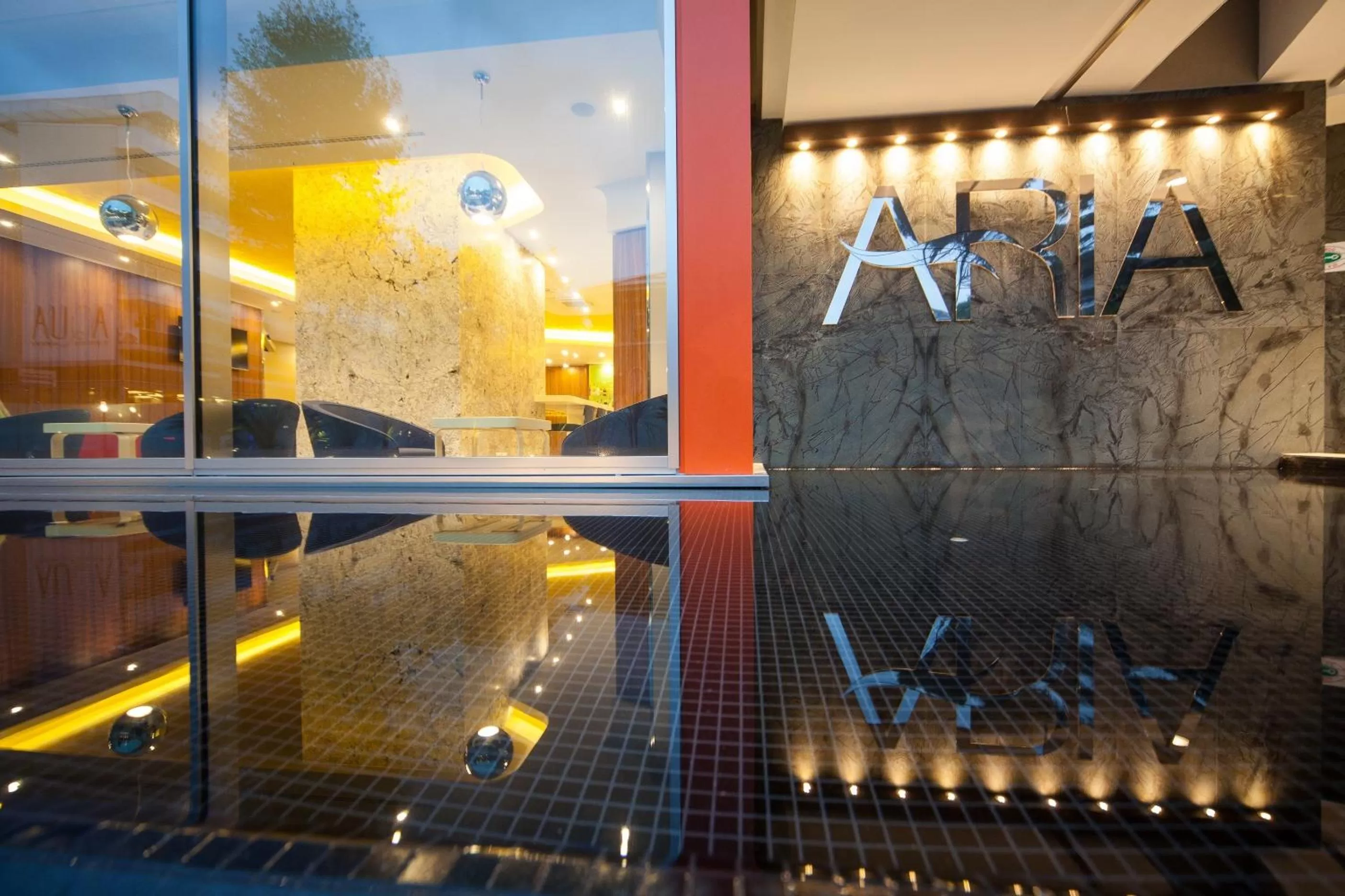 Facade/entrance in Hotel Aria