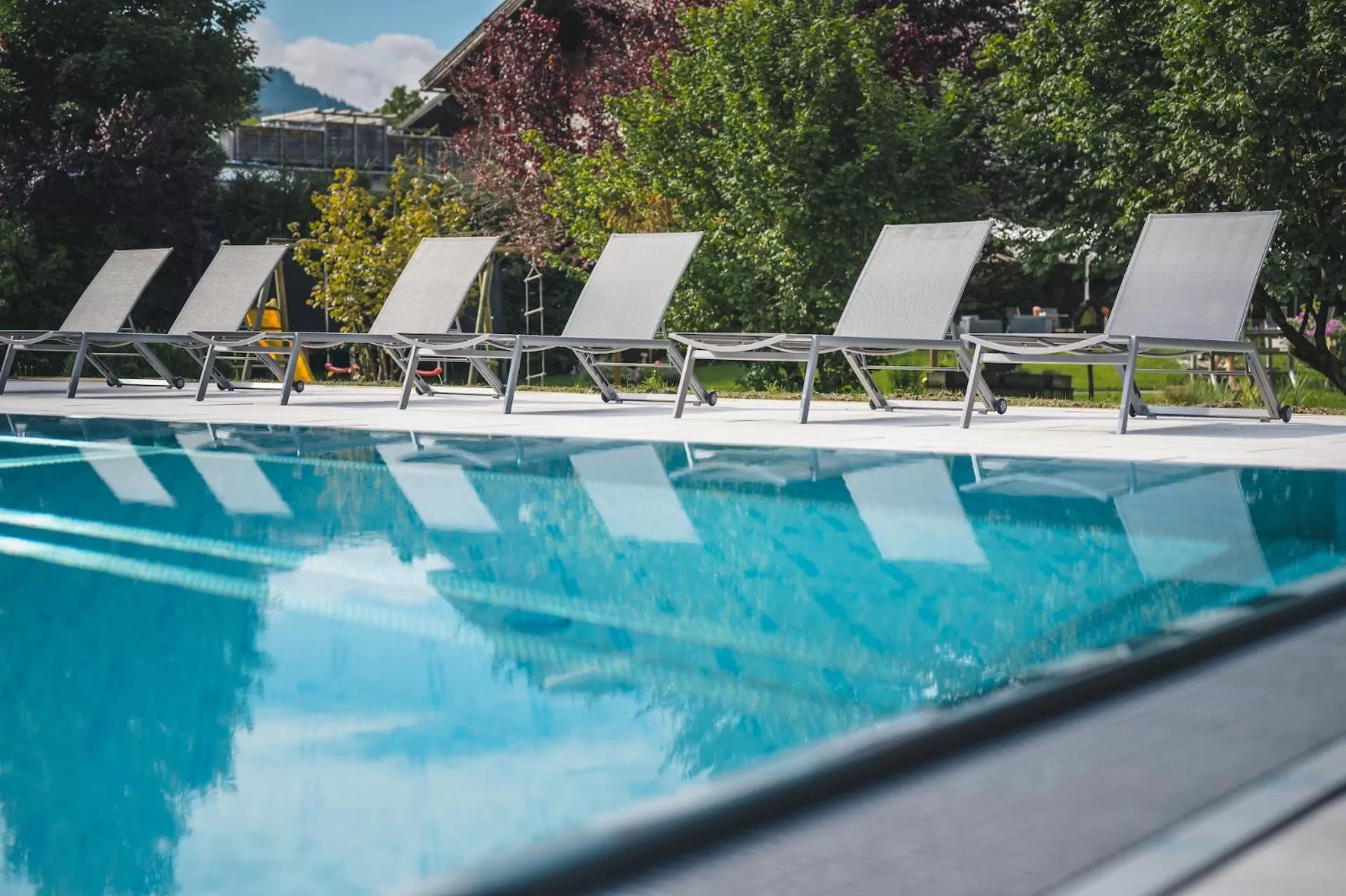 Pool view in Hotel Schartner