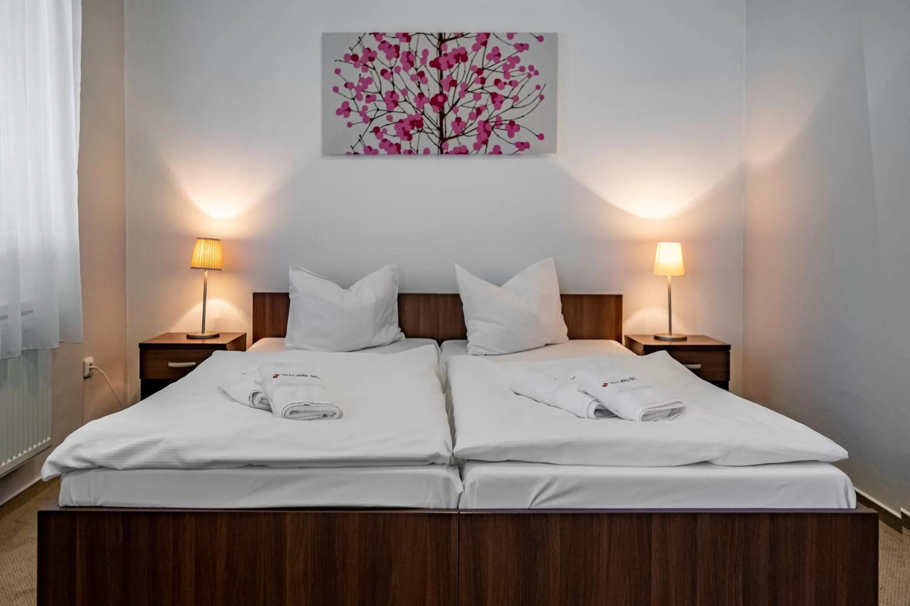 Bed in Relax Hotel Stork