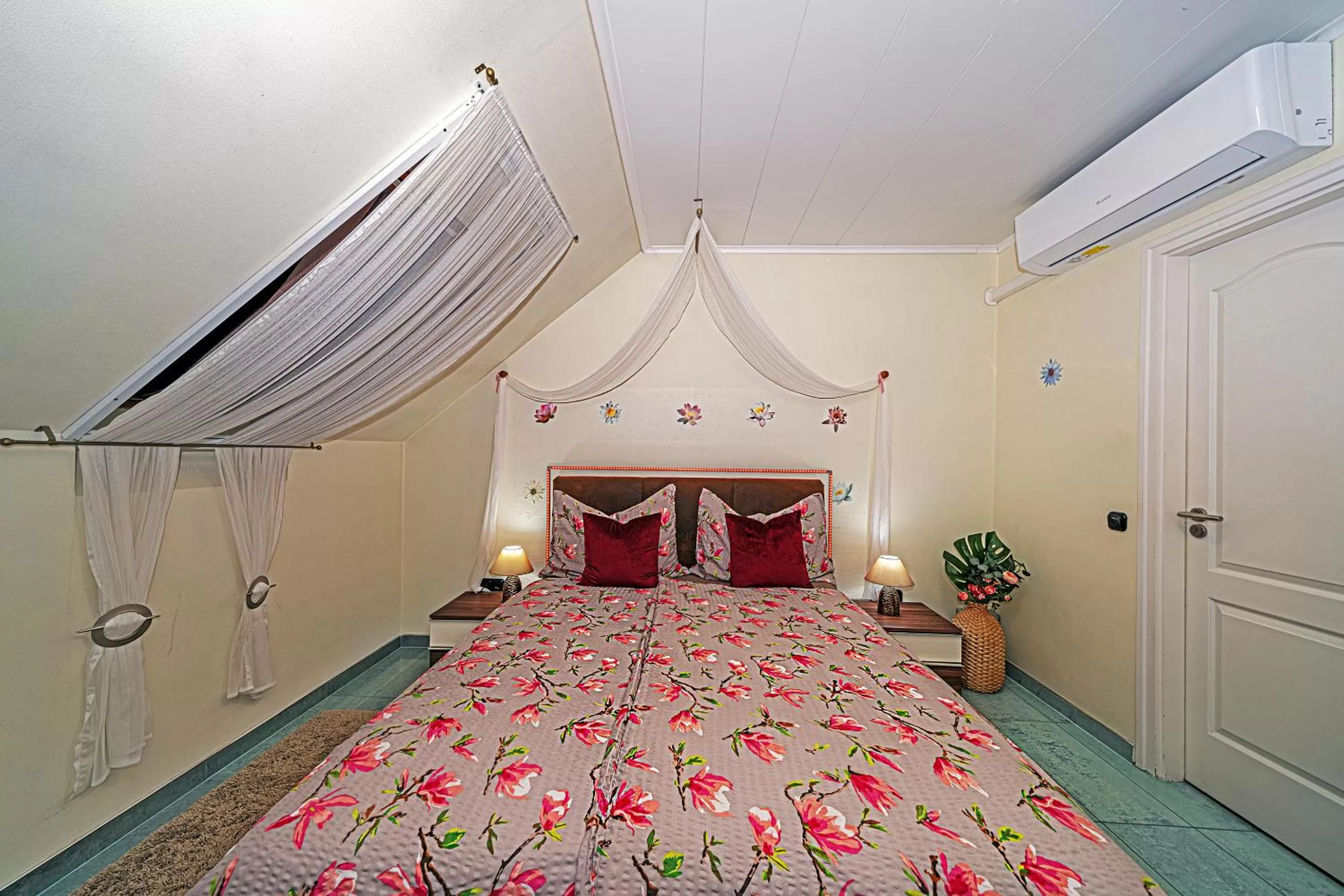 Bed in Vintiamo Apartmanok